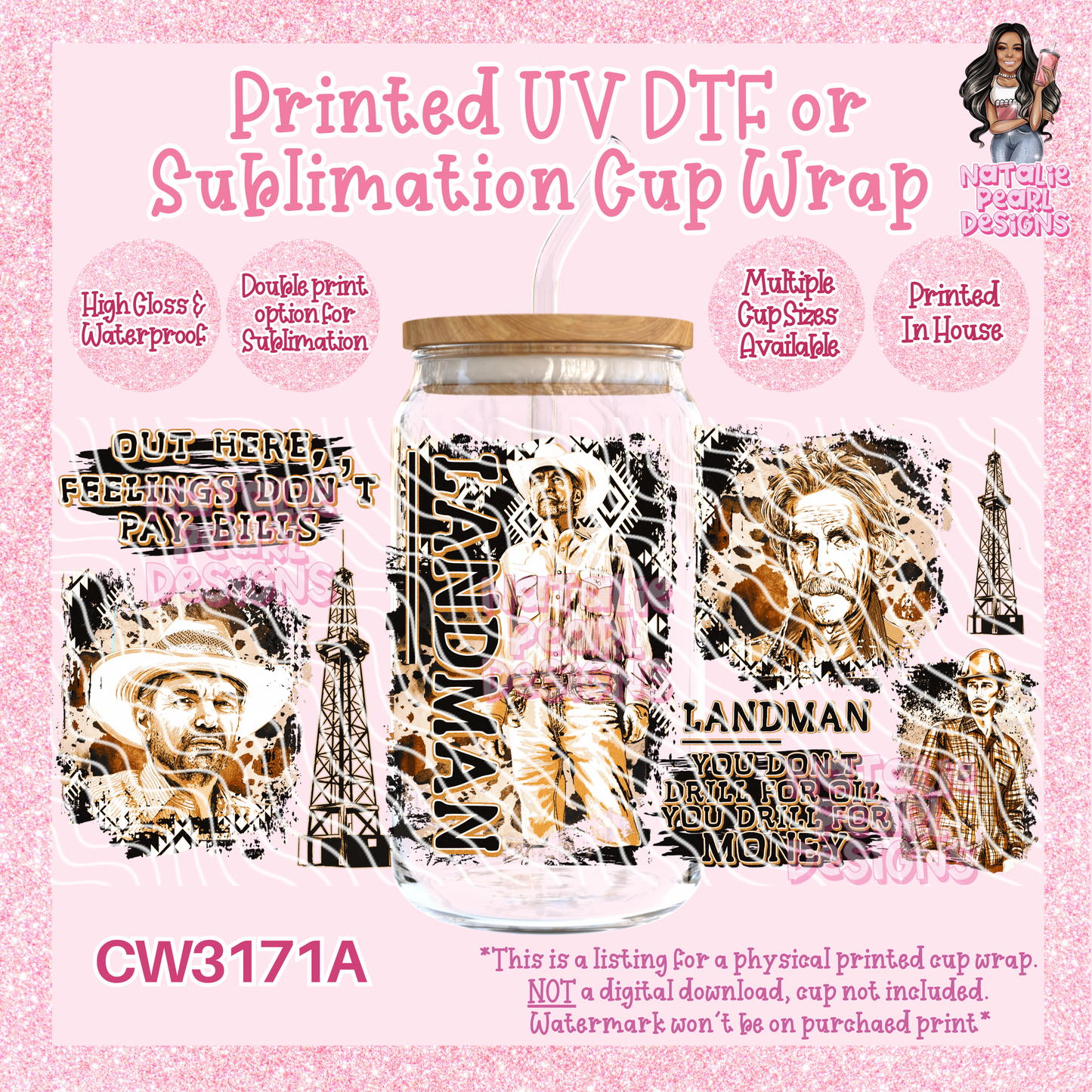 CW3171A UV DTF/SUB Cup Wraps