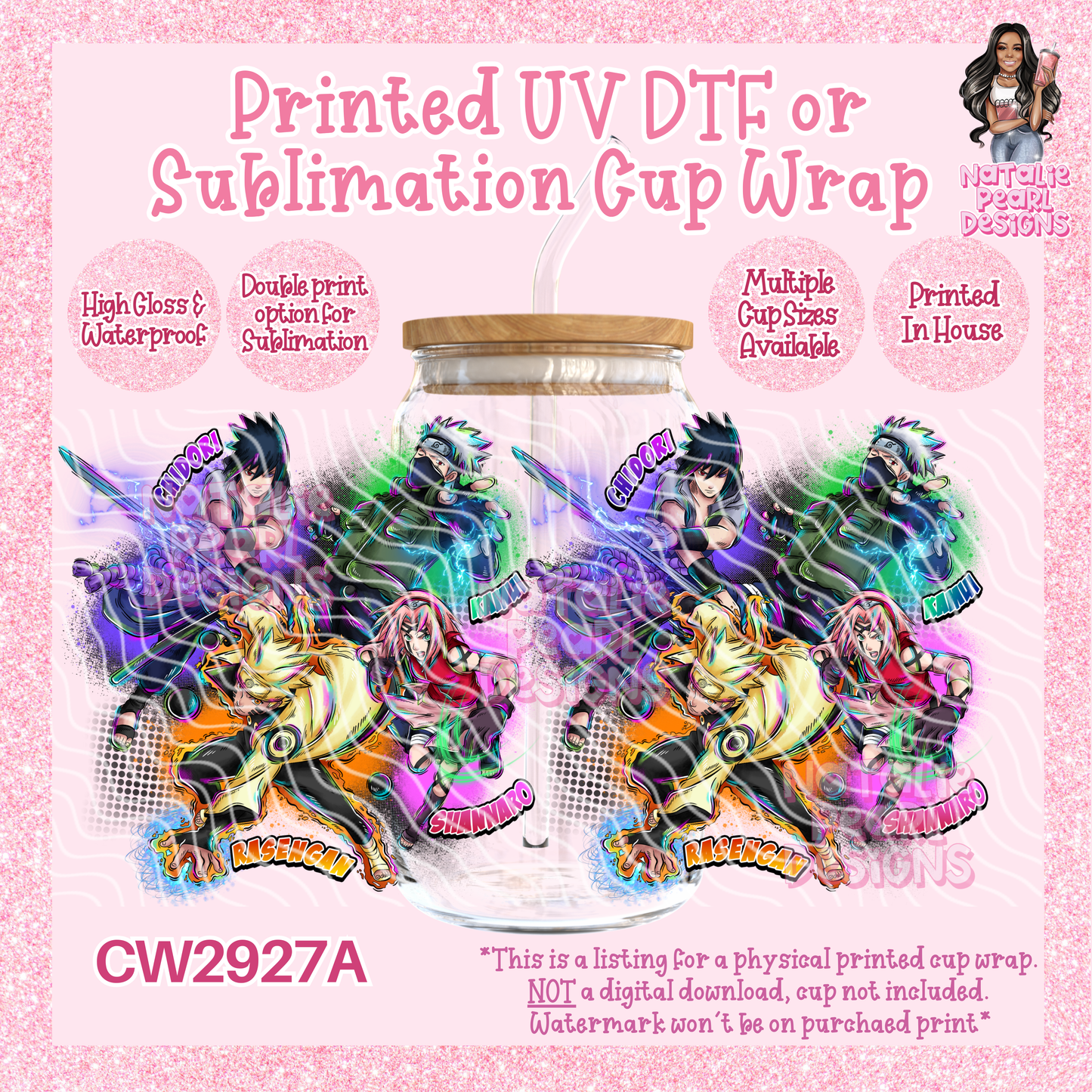 CW2927A UV DTF/SUB Cup Wraps