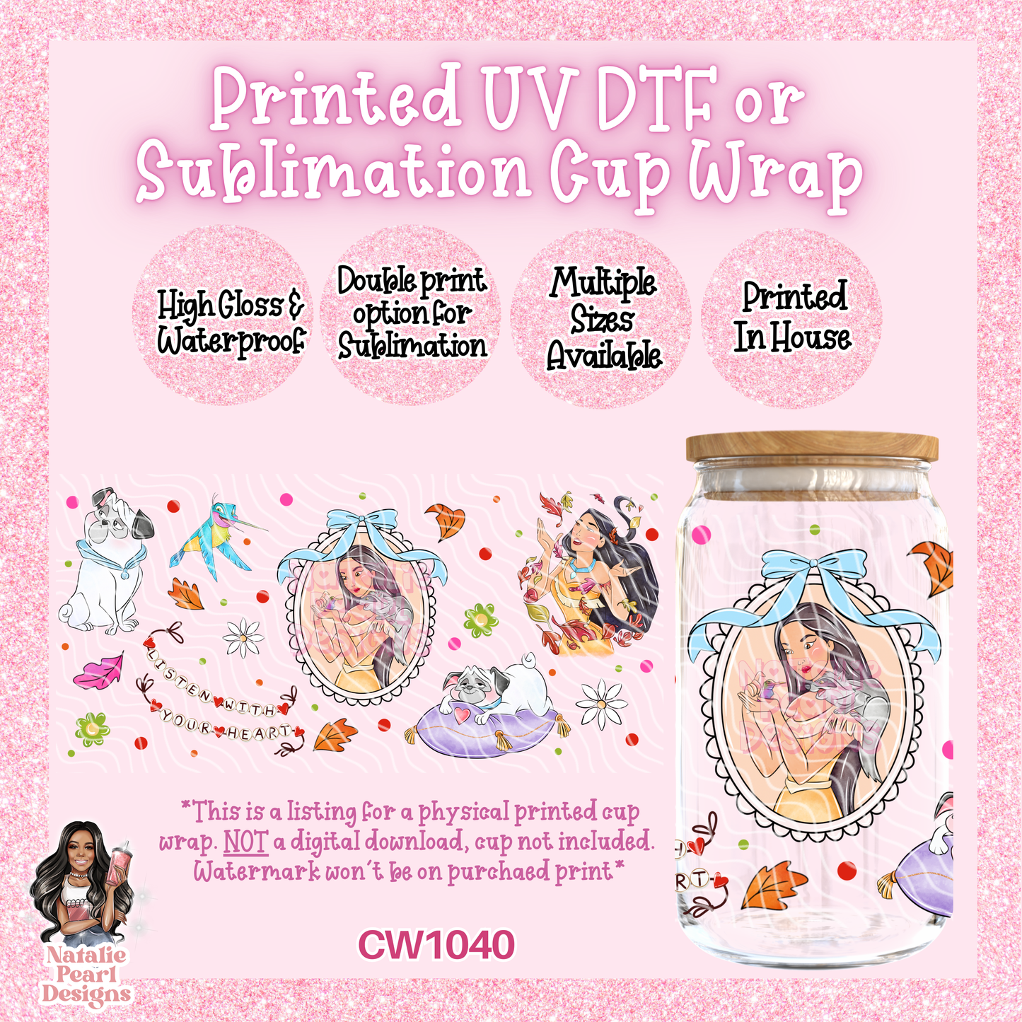 CW1040 UV DTF/SUB Cup Wrap