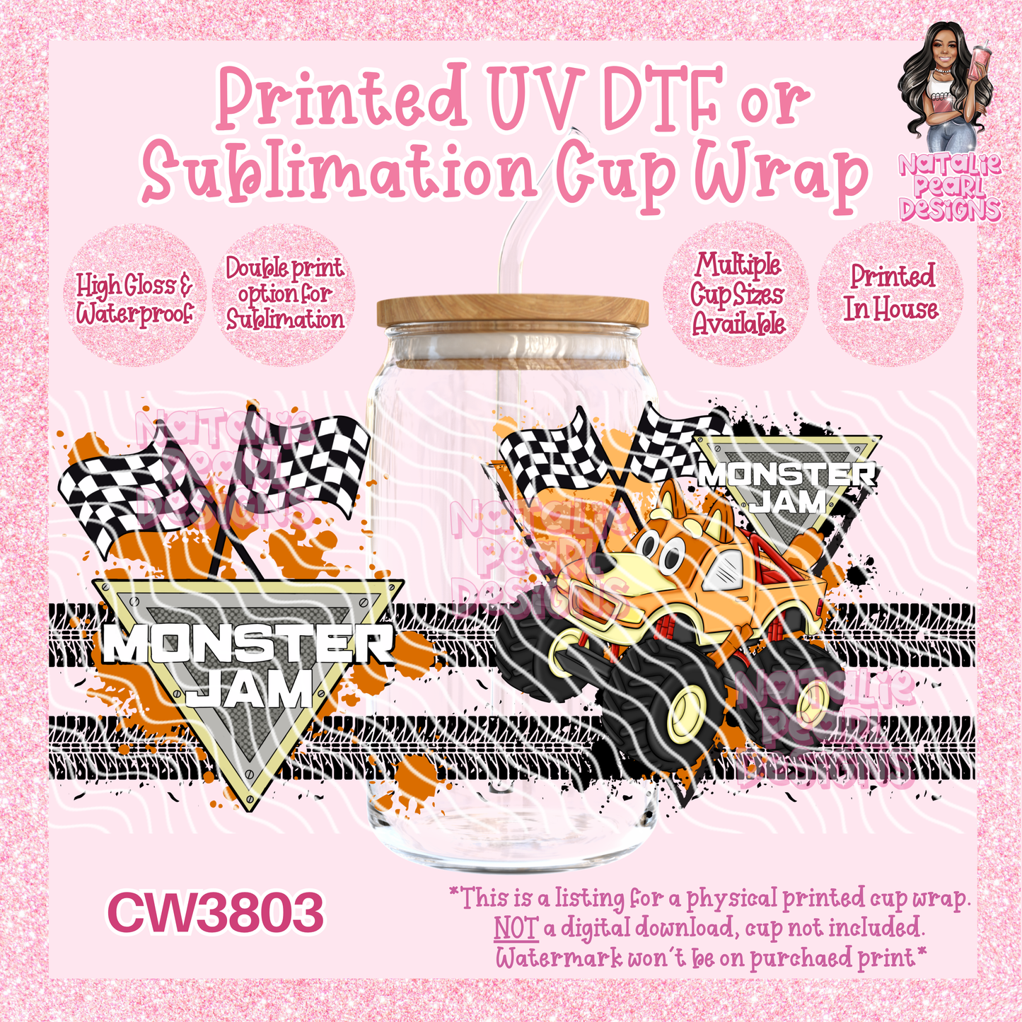CW3803 UV DTF/SUB Cup Wraps