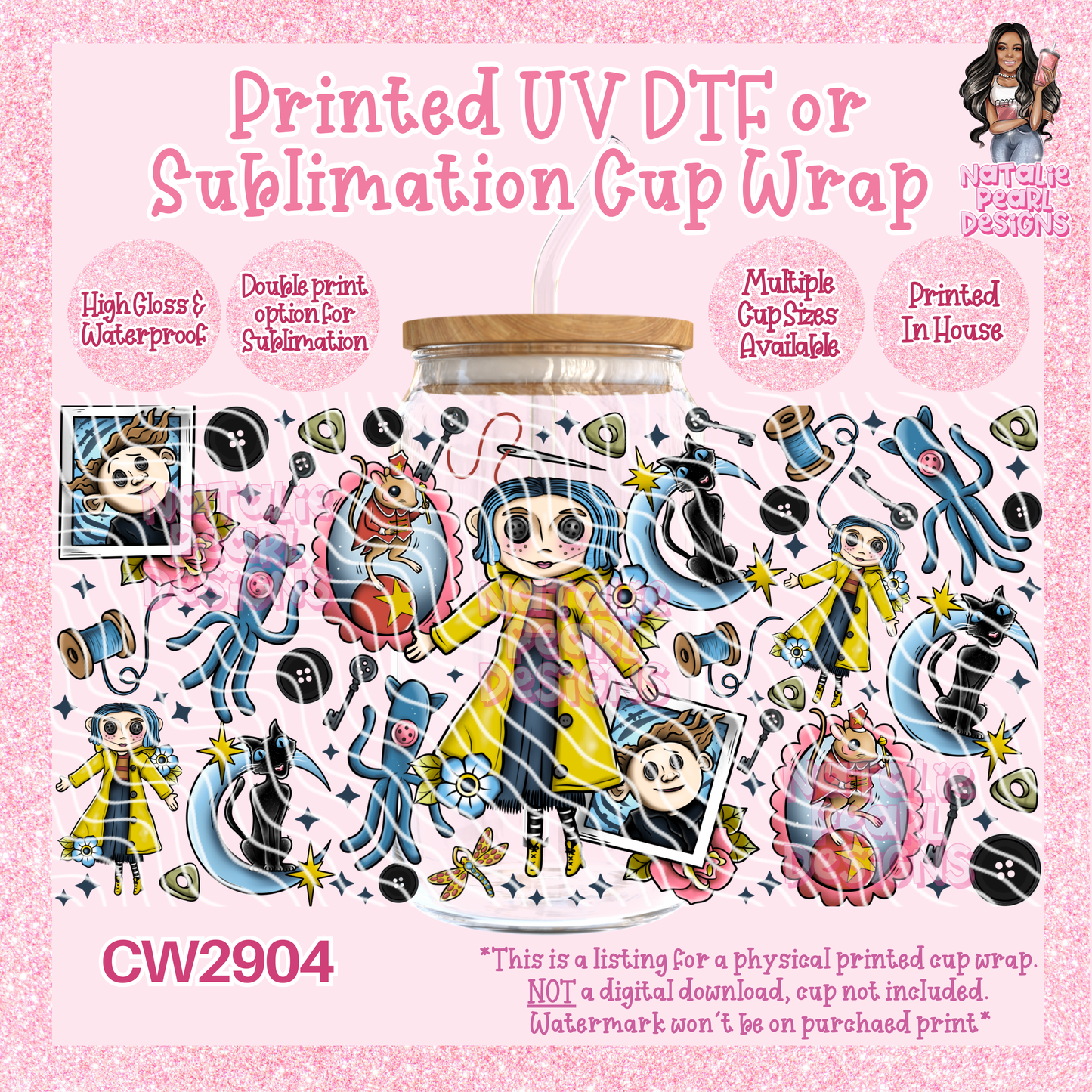 CW2904 UV DTF/SUB Cup Wraps
