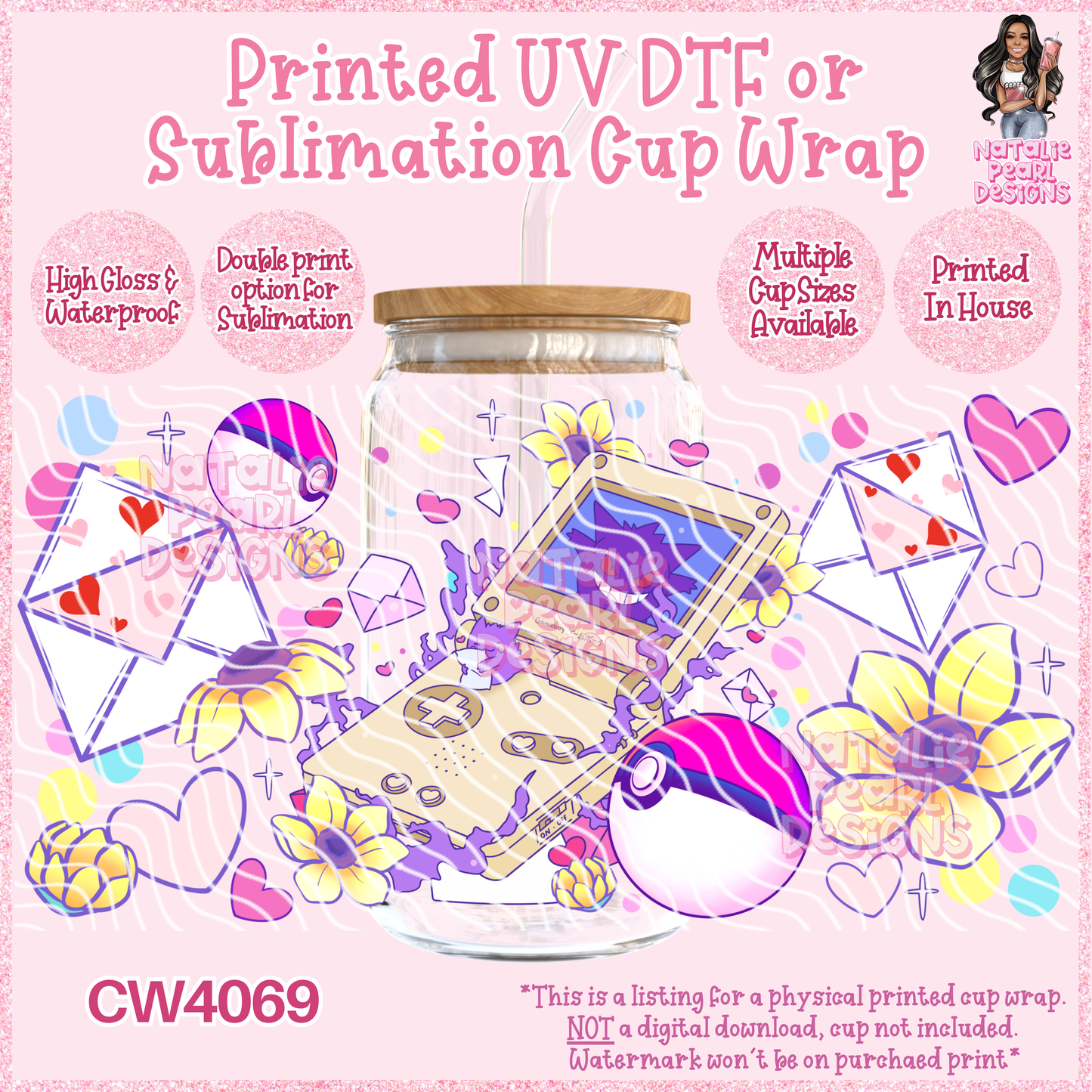 CW4069 UV DTF/SUB Cup Wraps