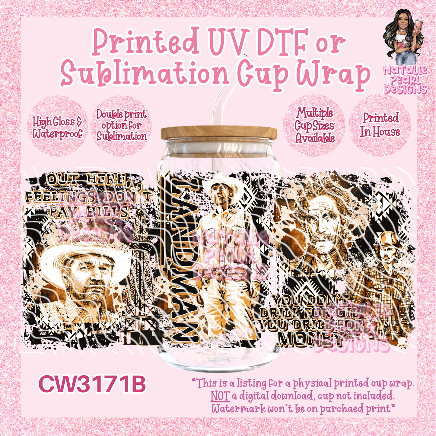 CW3171B UV DTF/SUB Cup Wraps