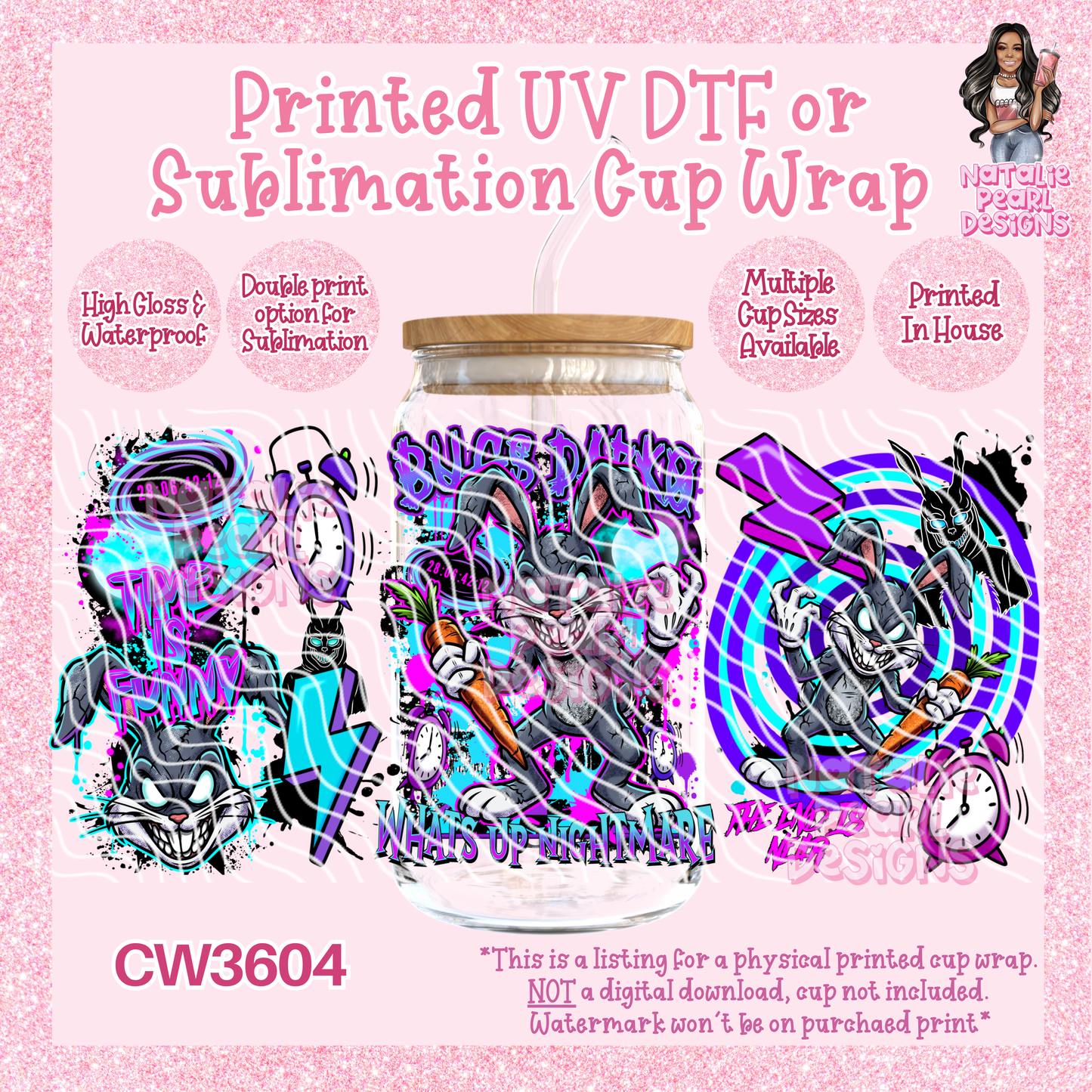 CW3604 UV DTF/SUB Cup Wraps
