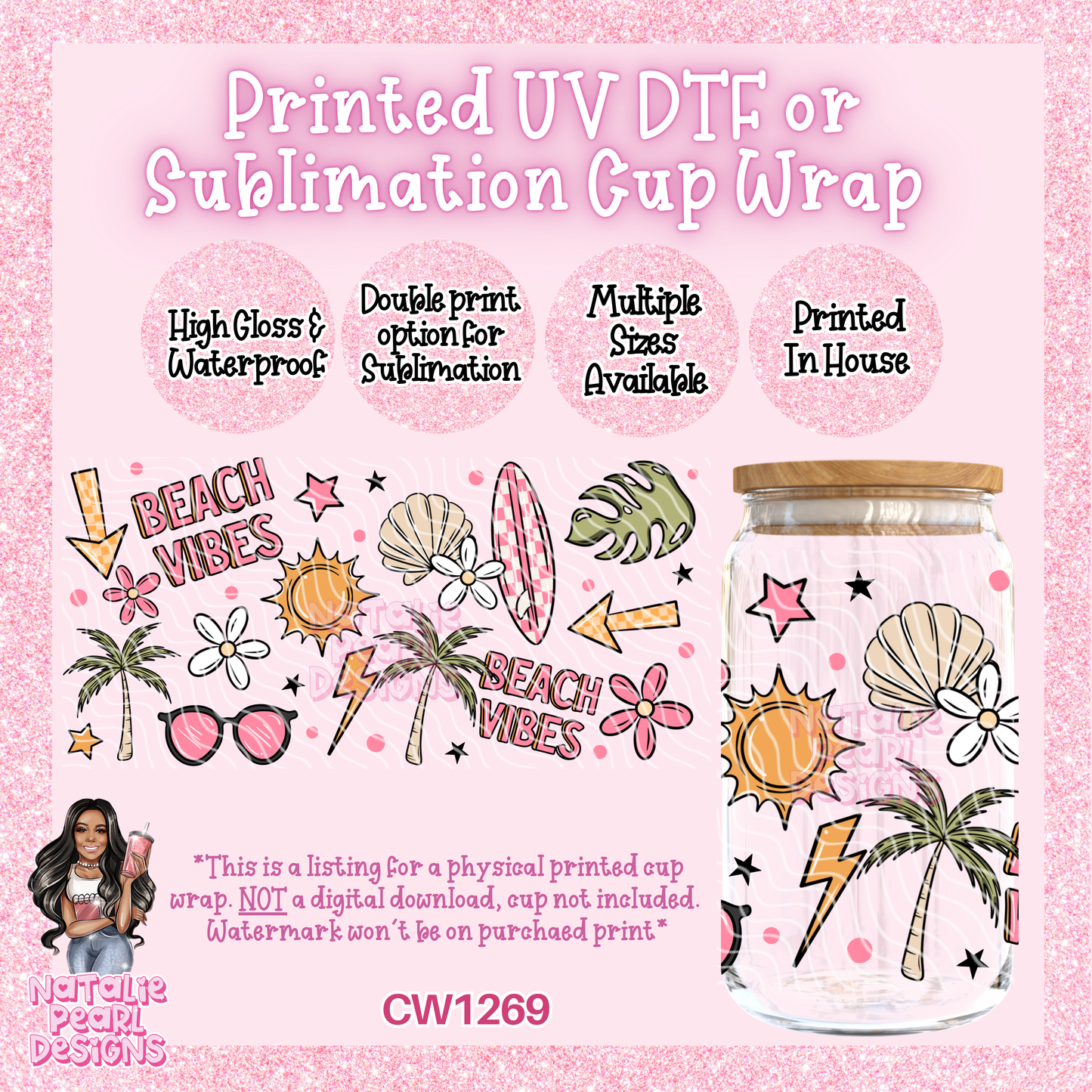 CW1269 UV DTF/SUB Cup Wrap