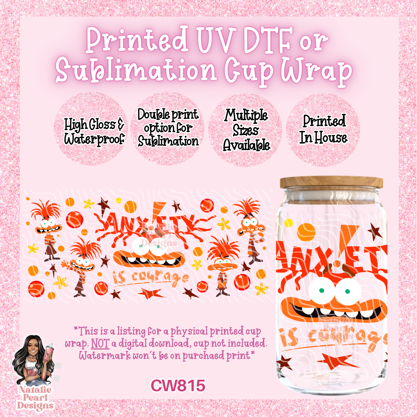 CW815 UV DTF/SUB Cup Wrap