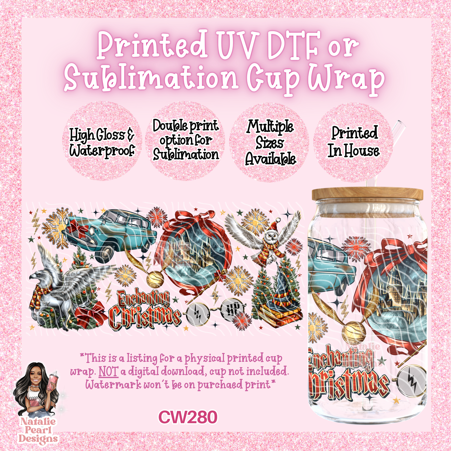 CW280 UV DTF/SUB Cup Wrap