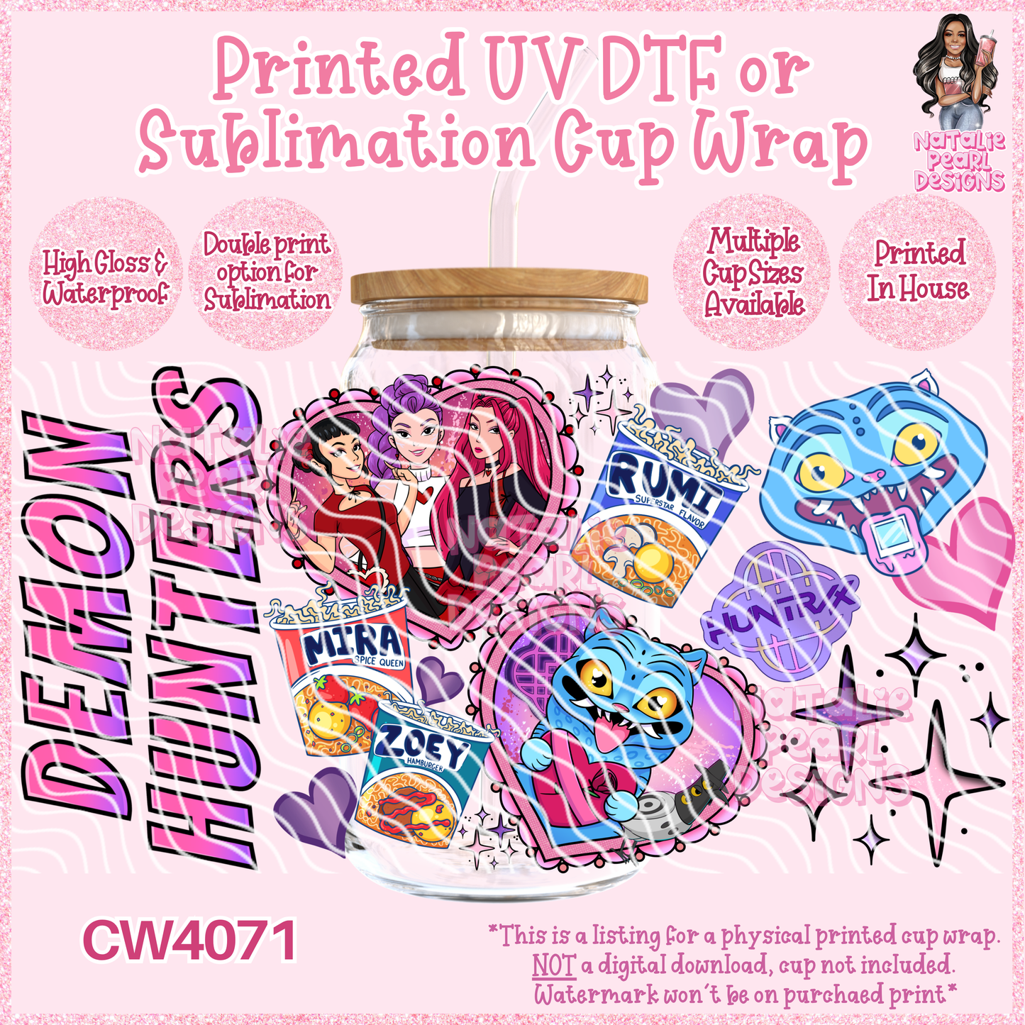 CW4071 UV DTF/SUB Cup Wraps