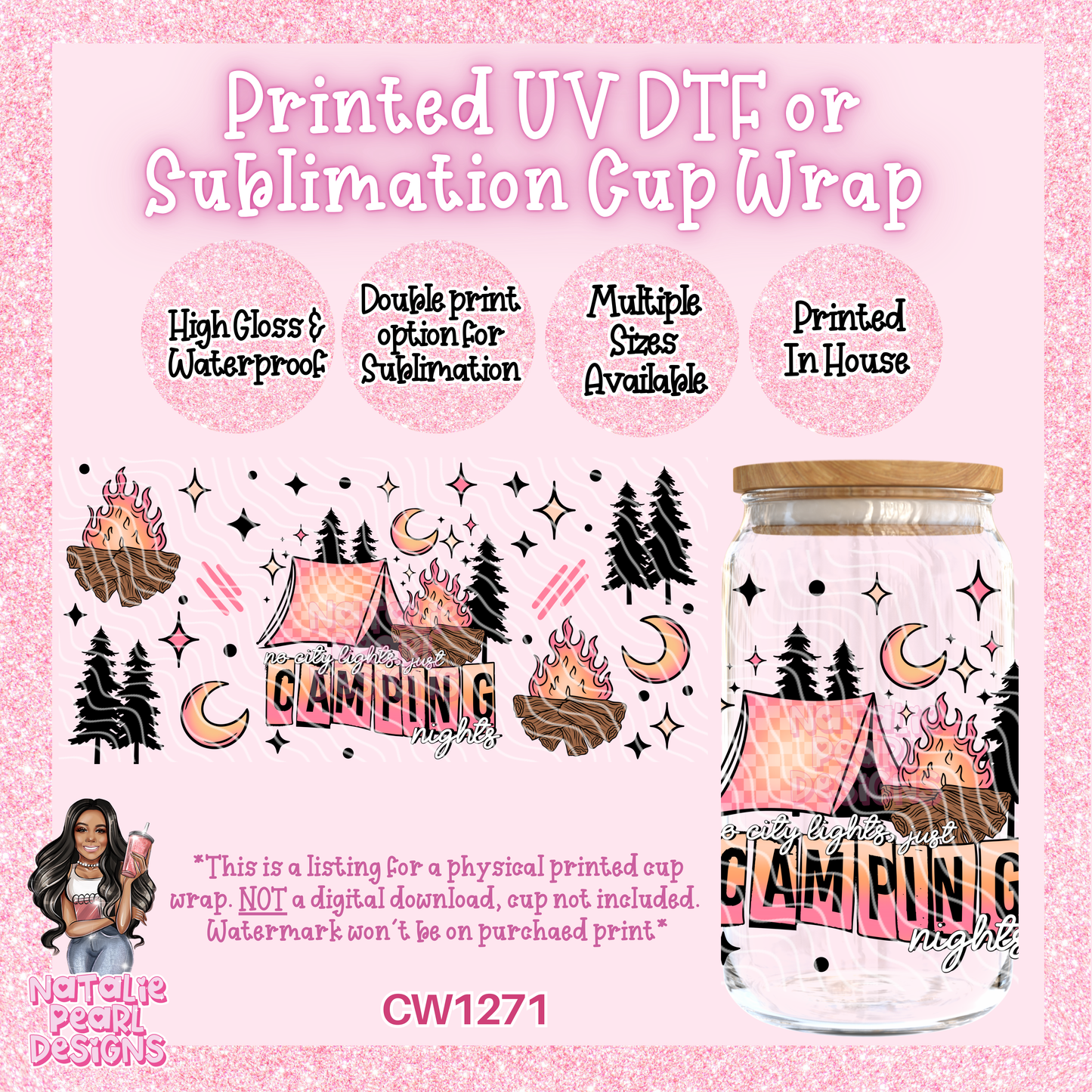 CW1271 UV DTF/SUB Cup Wrap