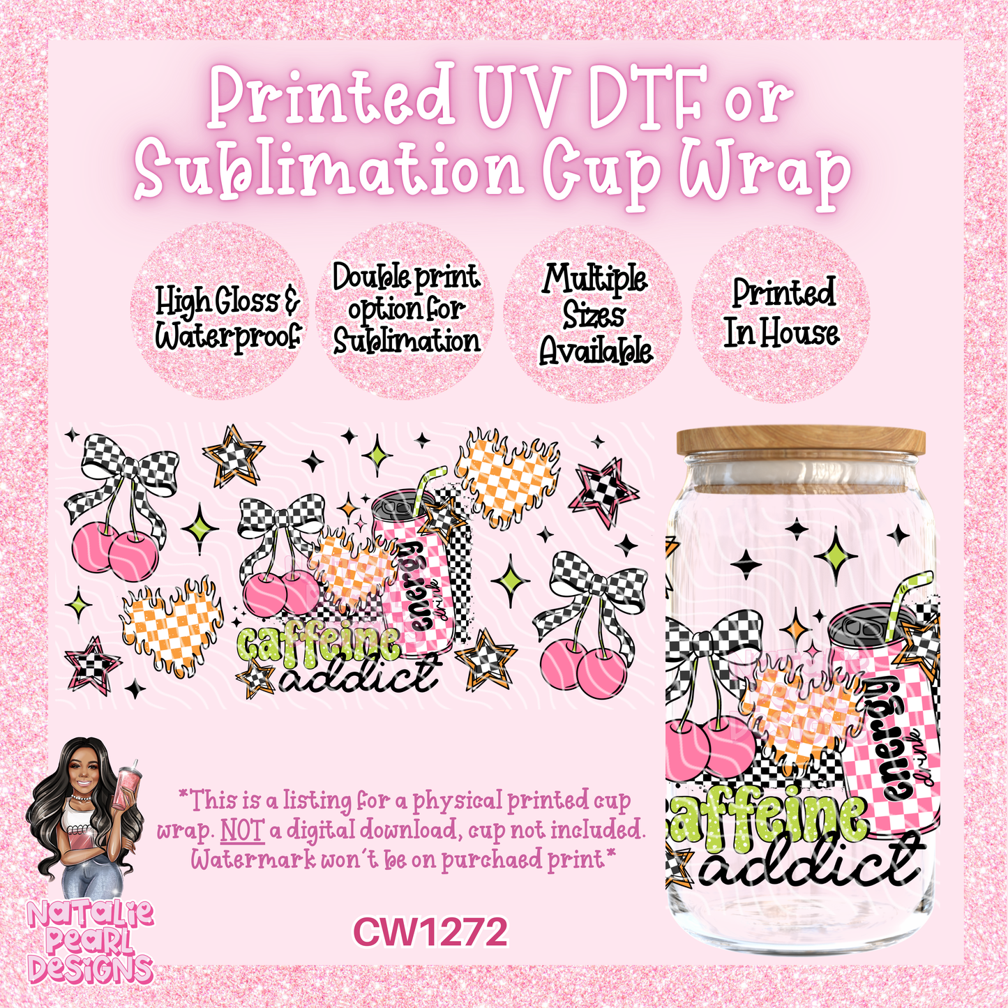 CW1272 UV DTF/SUB Cup Wrap