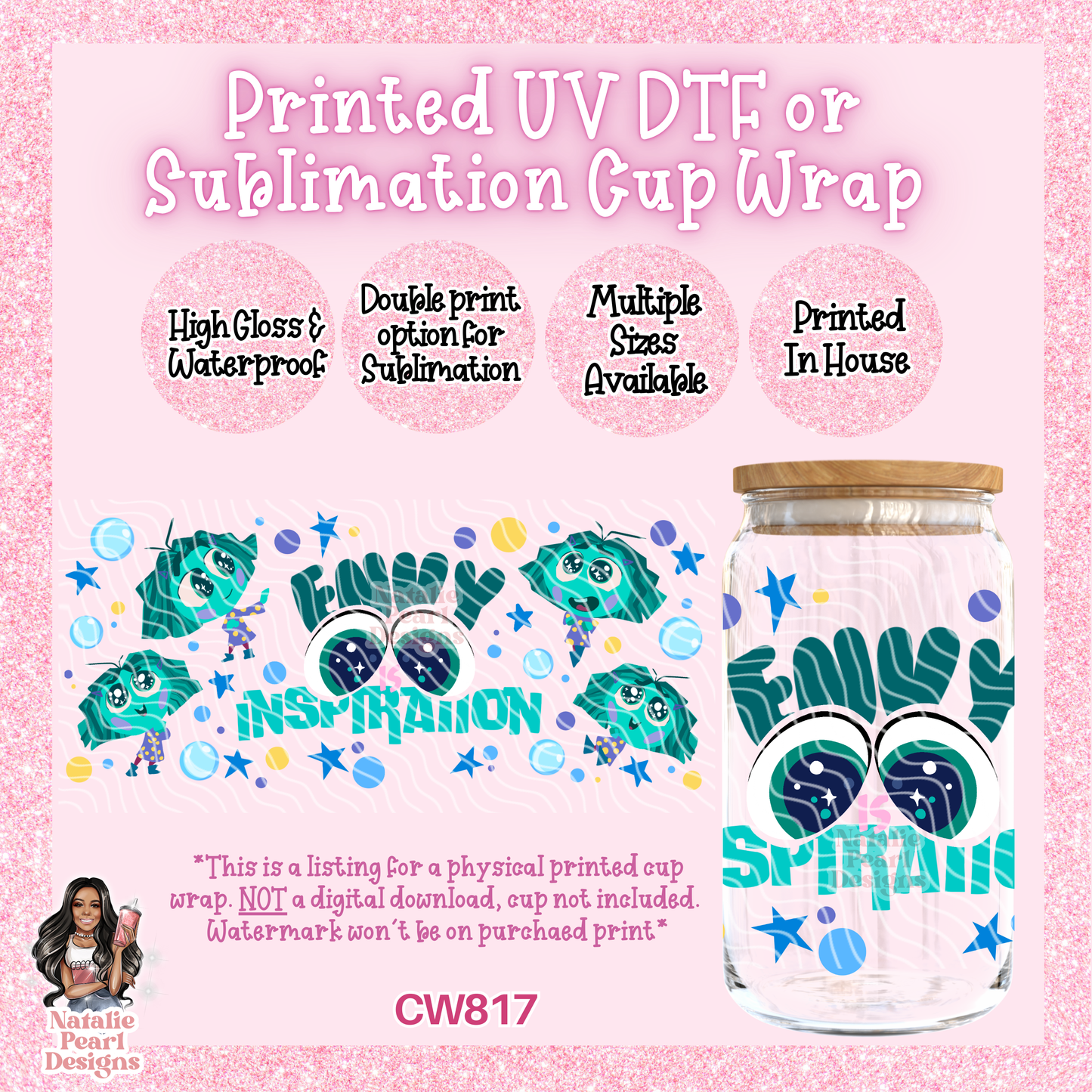 CW817 UV DTF/SUB Cup Wrap