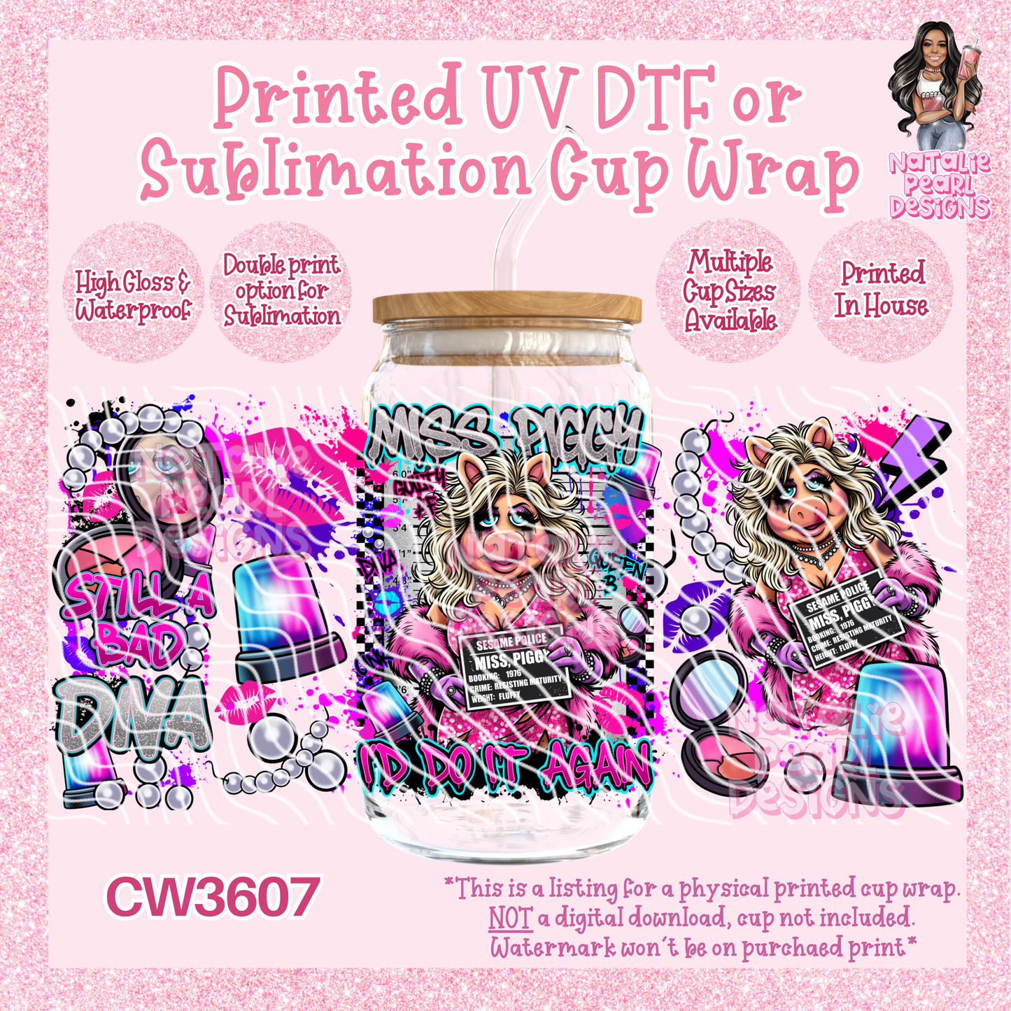 CW3607 UV DTF/SUB Cup Wraps
