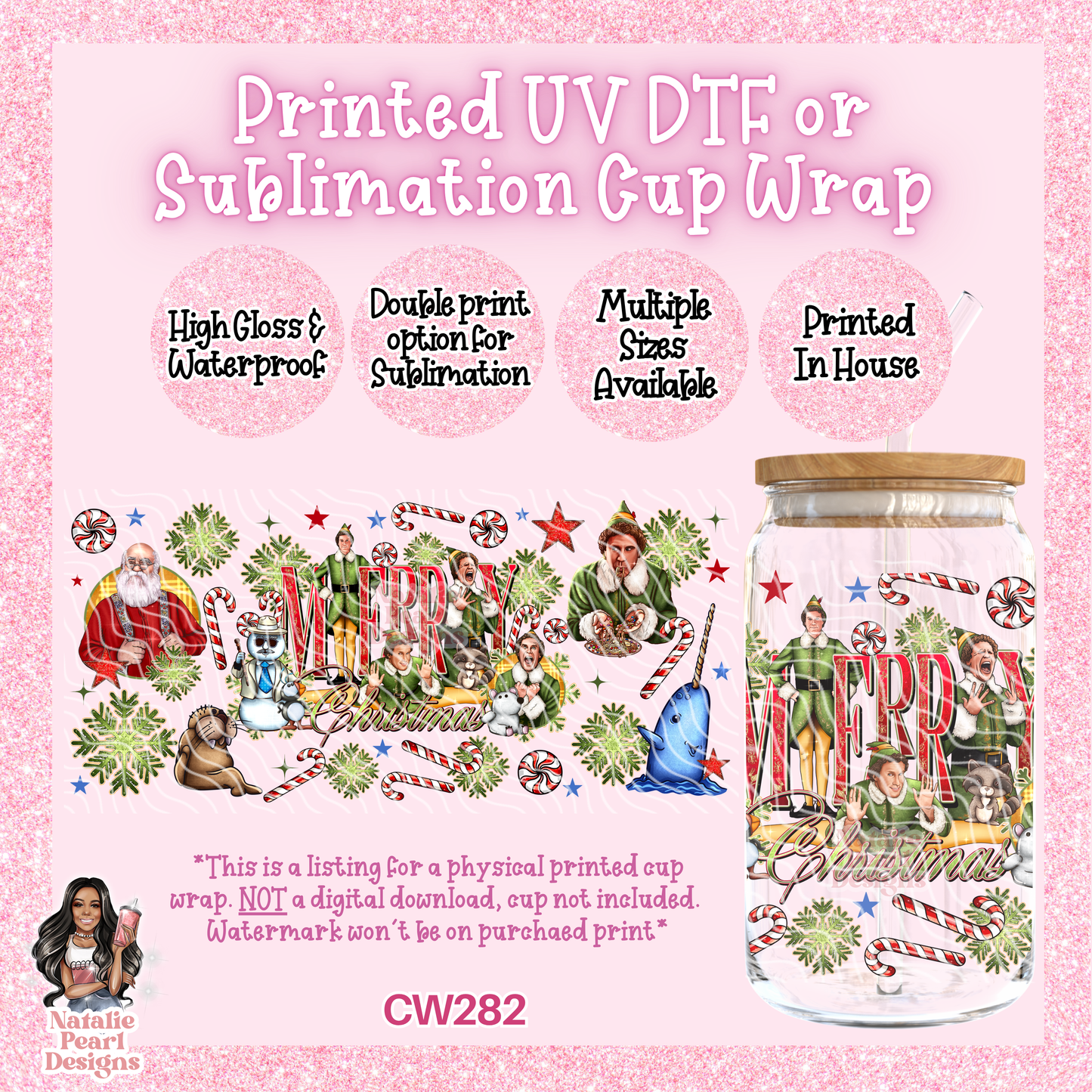 CW282 UV DTF/SUB Cup Wrap