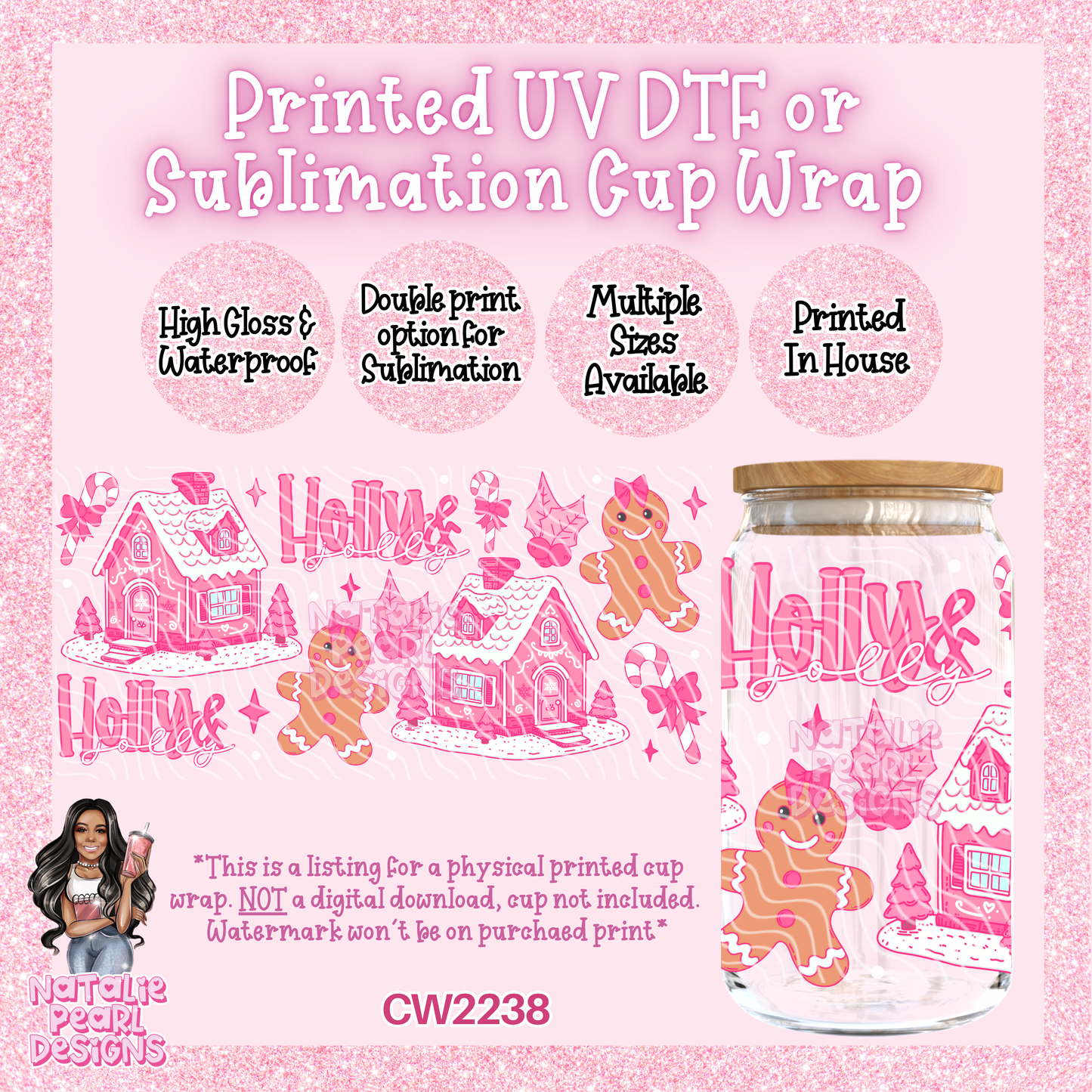 CW2238 UV DTF/SUB Cup Wraps
