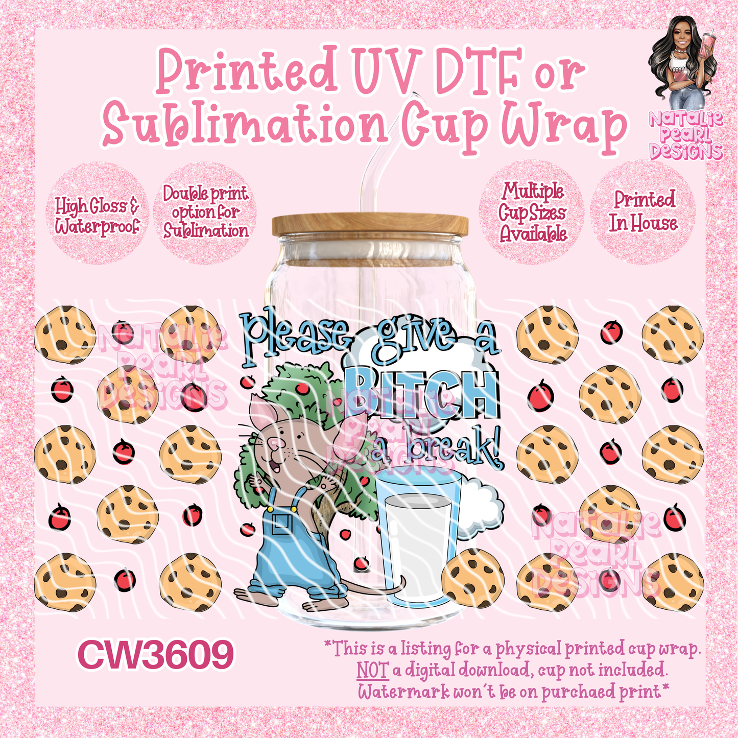 CW3609 UV DTF/SUB Cup Wraps