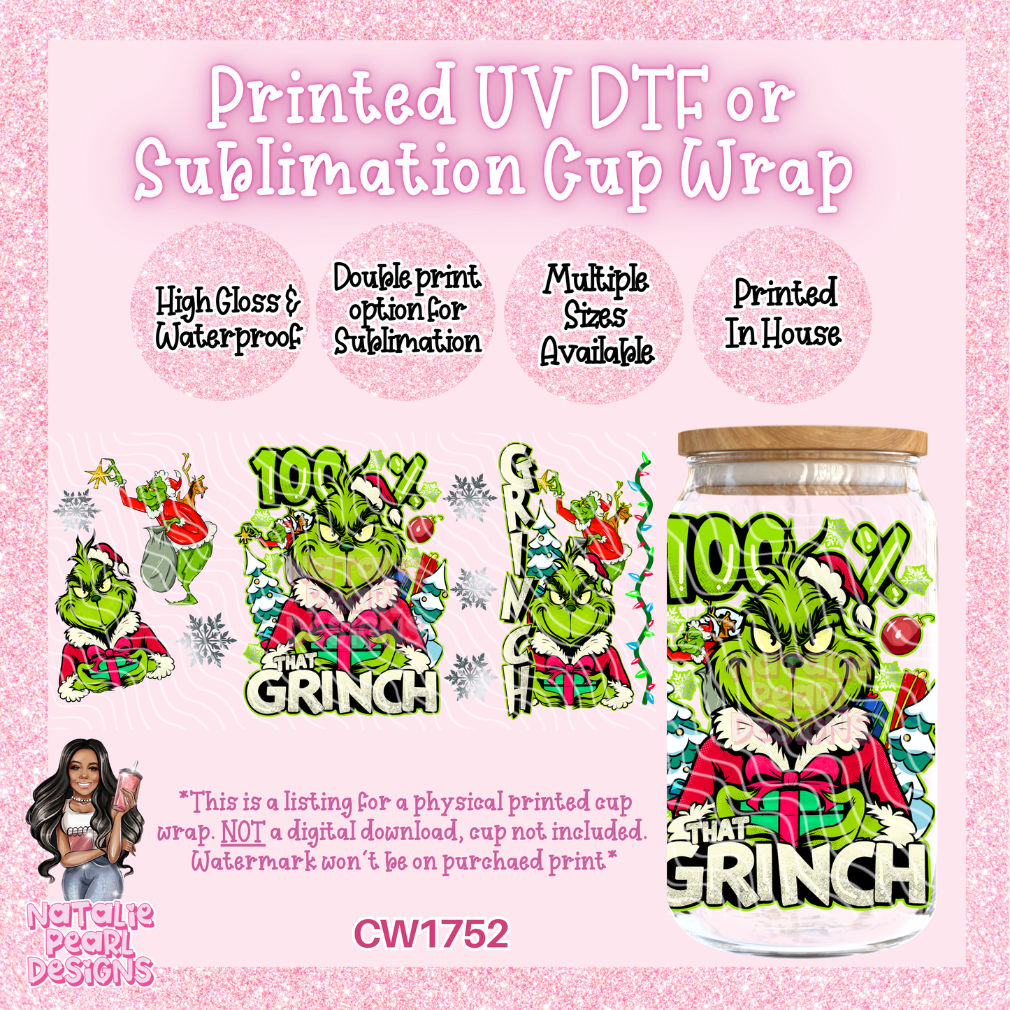CW1752 UV DTF/SUB Cup Wraps