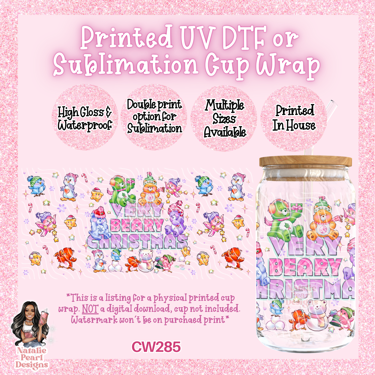 CW285 UV DTF/SUB Cup Wrap