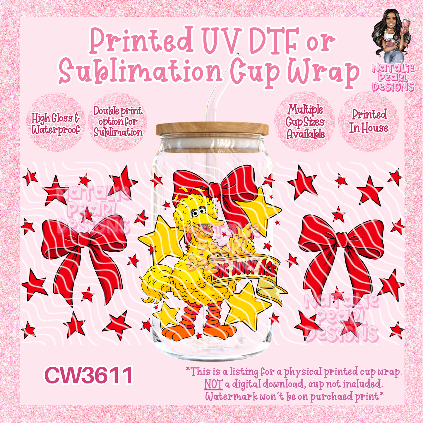 CW3611 UV DTF/SUB Cup Wraps