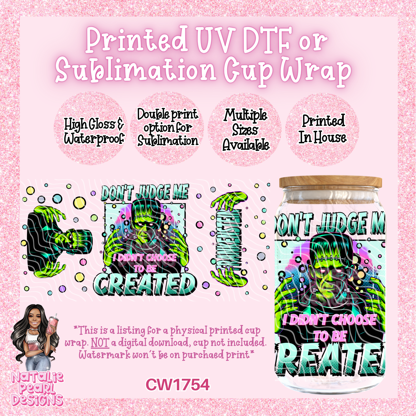 CW1754 UV DTF/SUB Cup Wraps