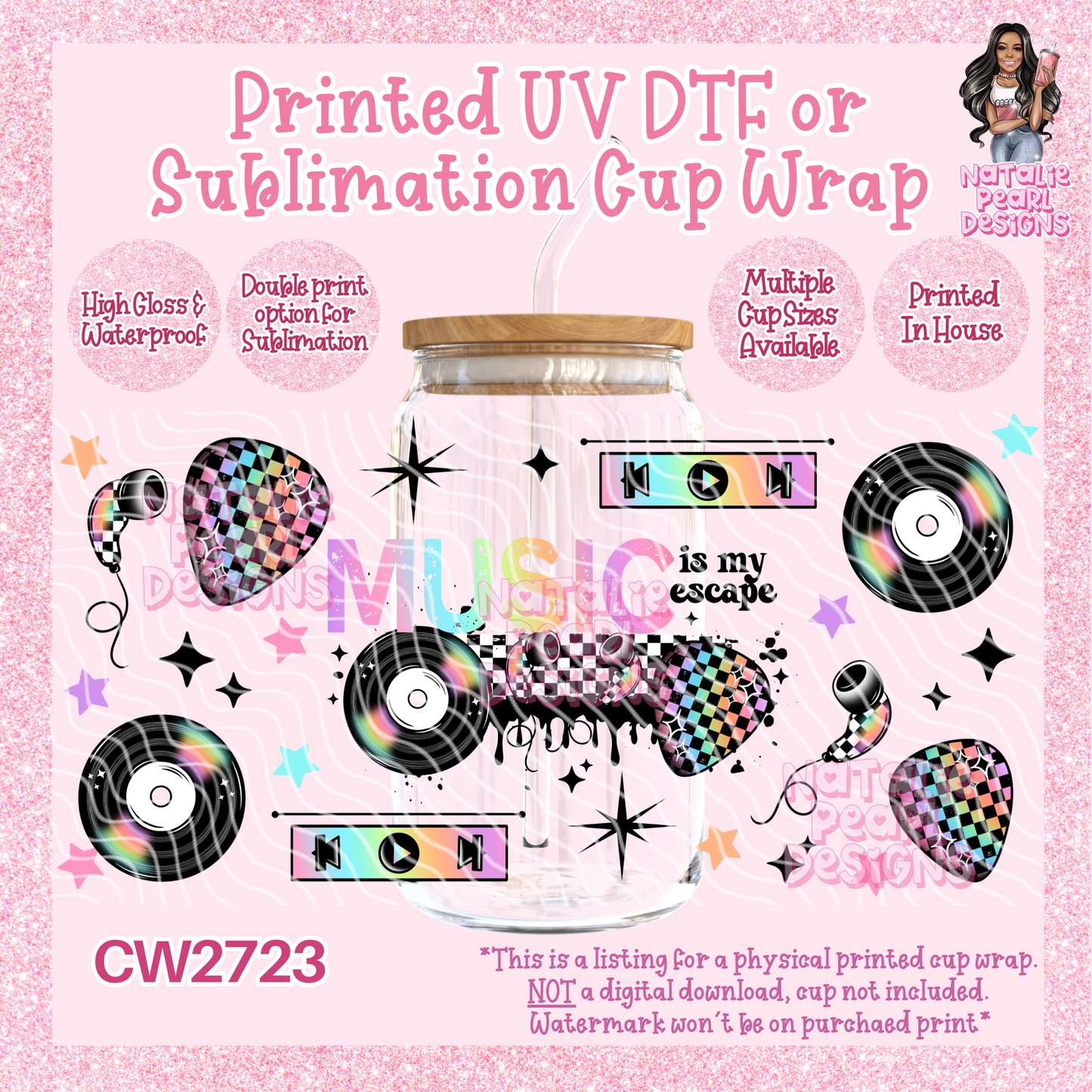 CW2723 UV DTF/SUB Cup Wraps