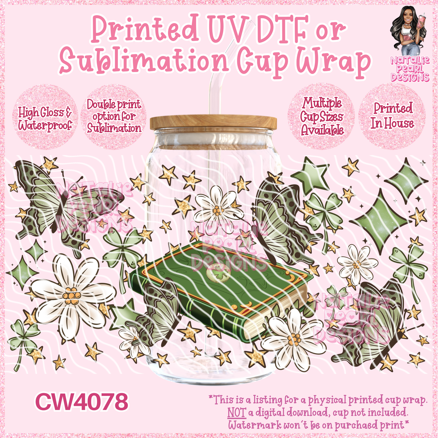 CW4078 UV DTF/SUB Cup Wraps