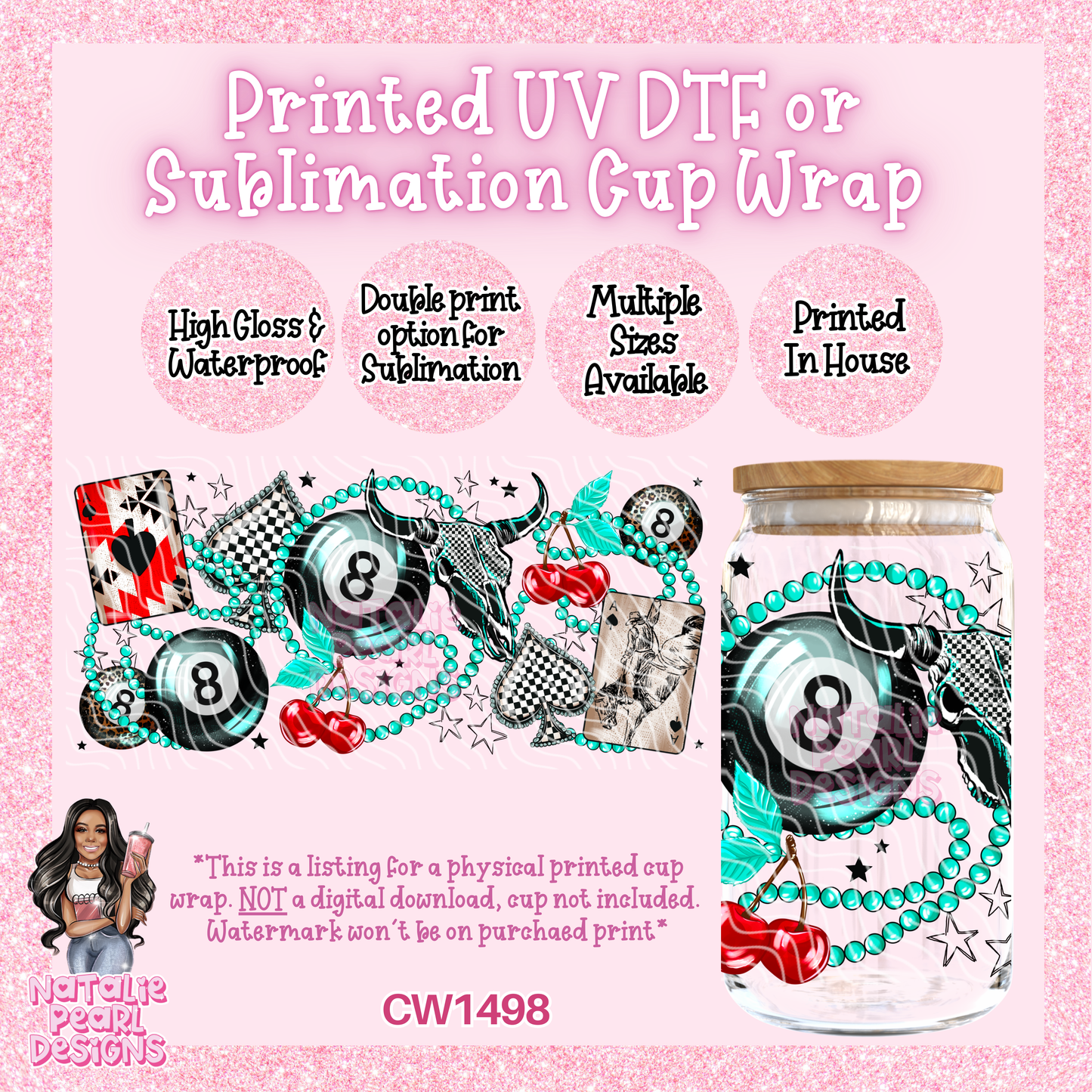 CW1498 UV DTF/SUB Cup Wrap