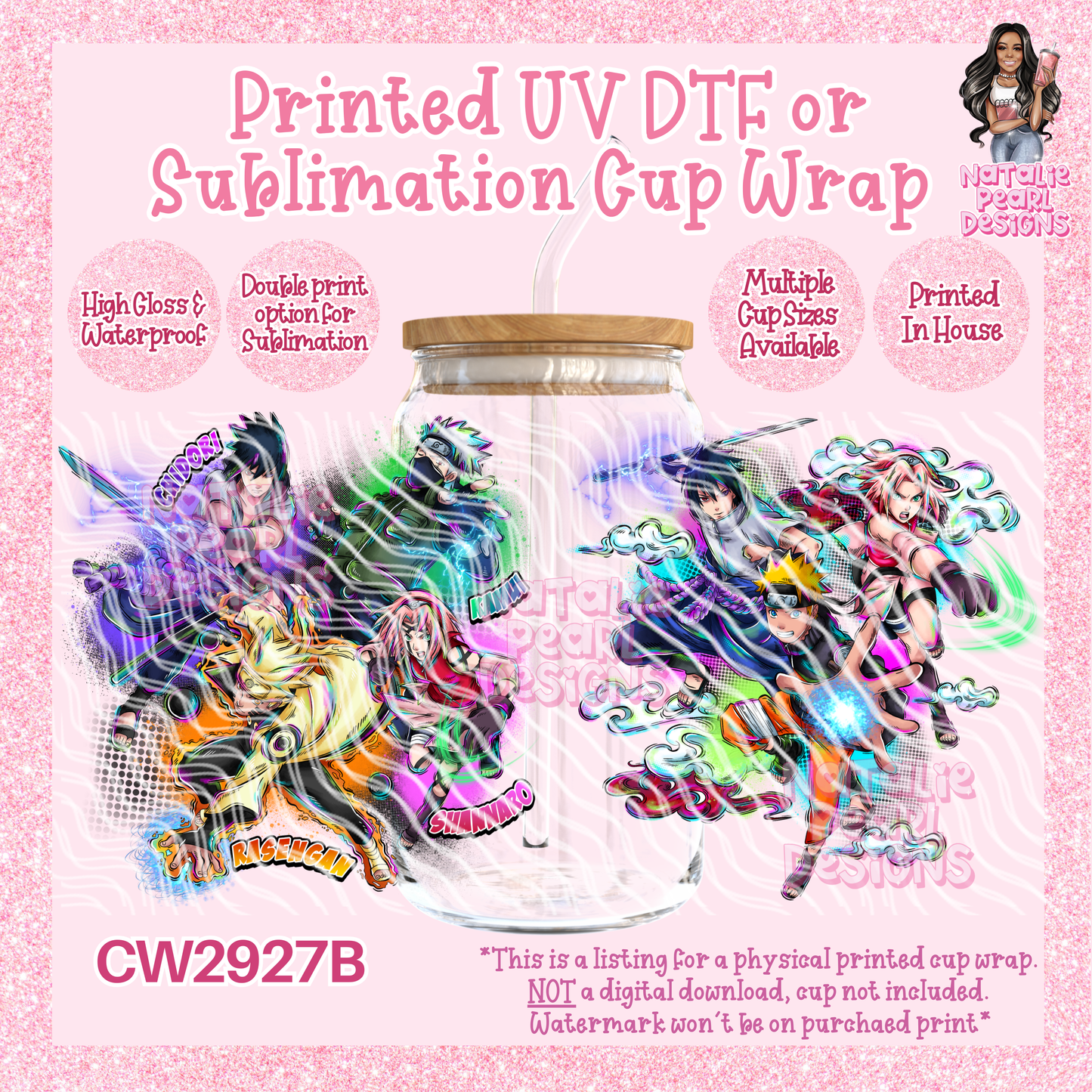 CW2927B UV DTF/SUB Cup Wraps