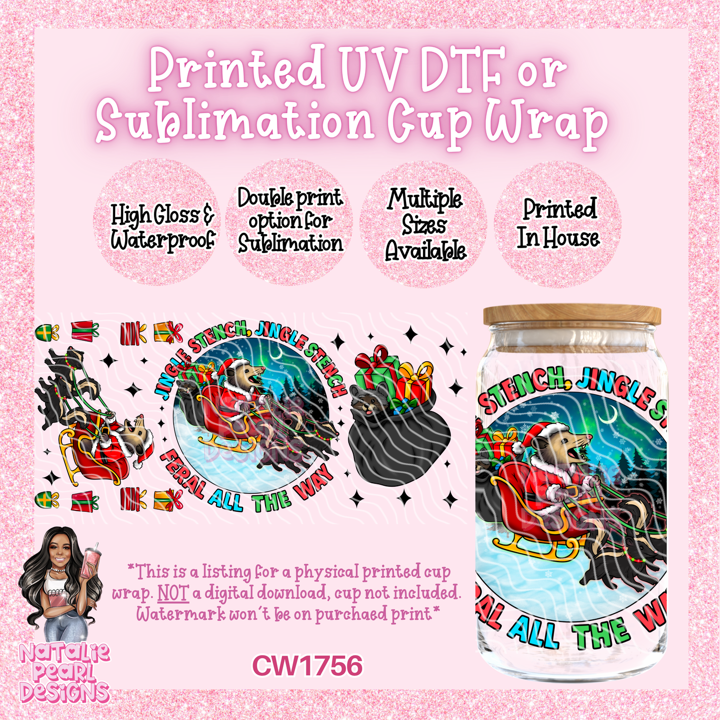 CW1756 UV DTF/SUB Cup Wraps