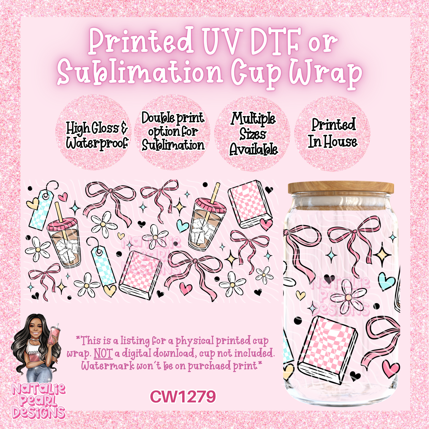 CW1279 UV DTF/SUB Cup Wrap