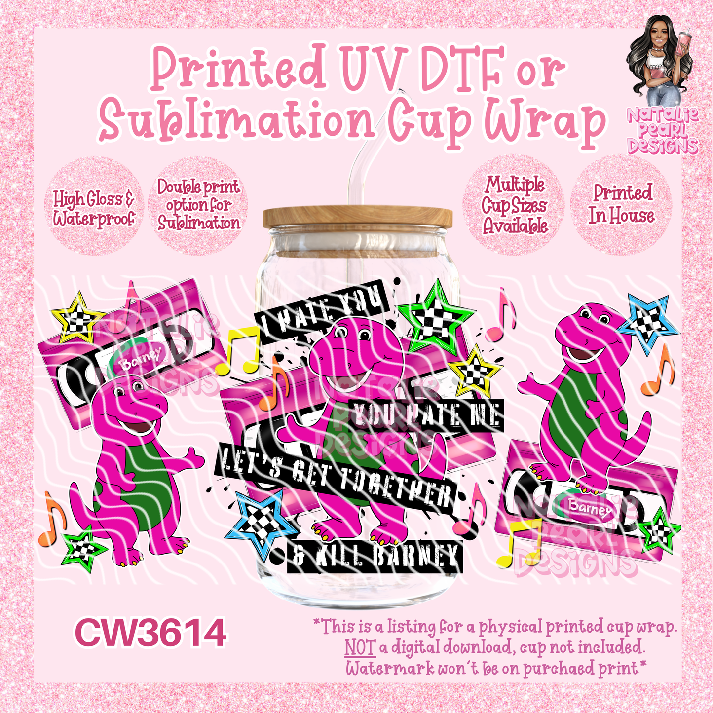 CW3614 UV DTF/SUB Cup Wraps