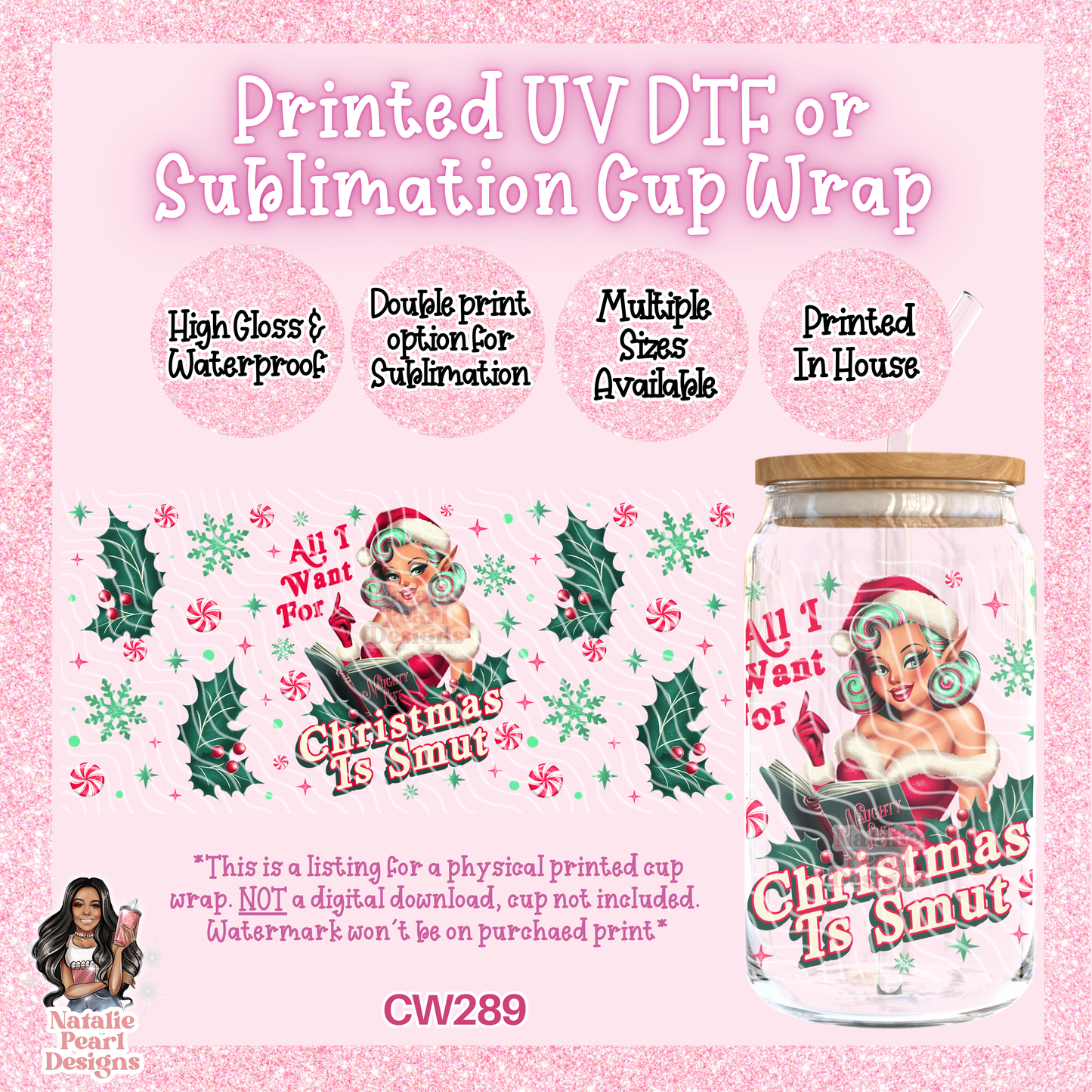 CW289 UV DTF/SUB Cup Wrap