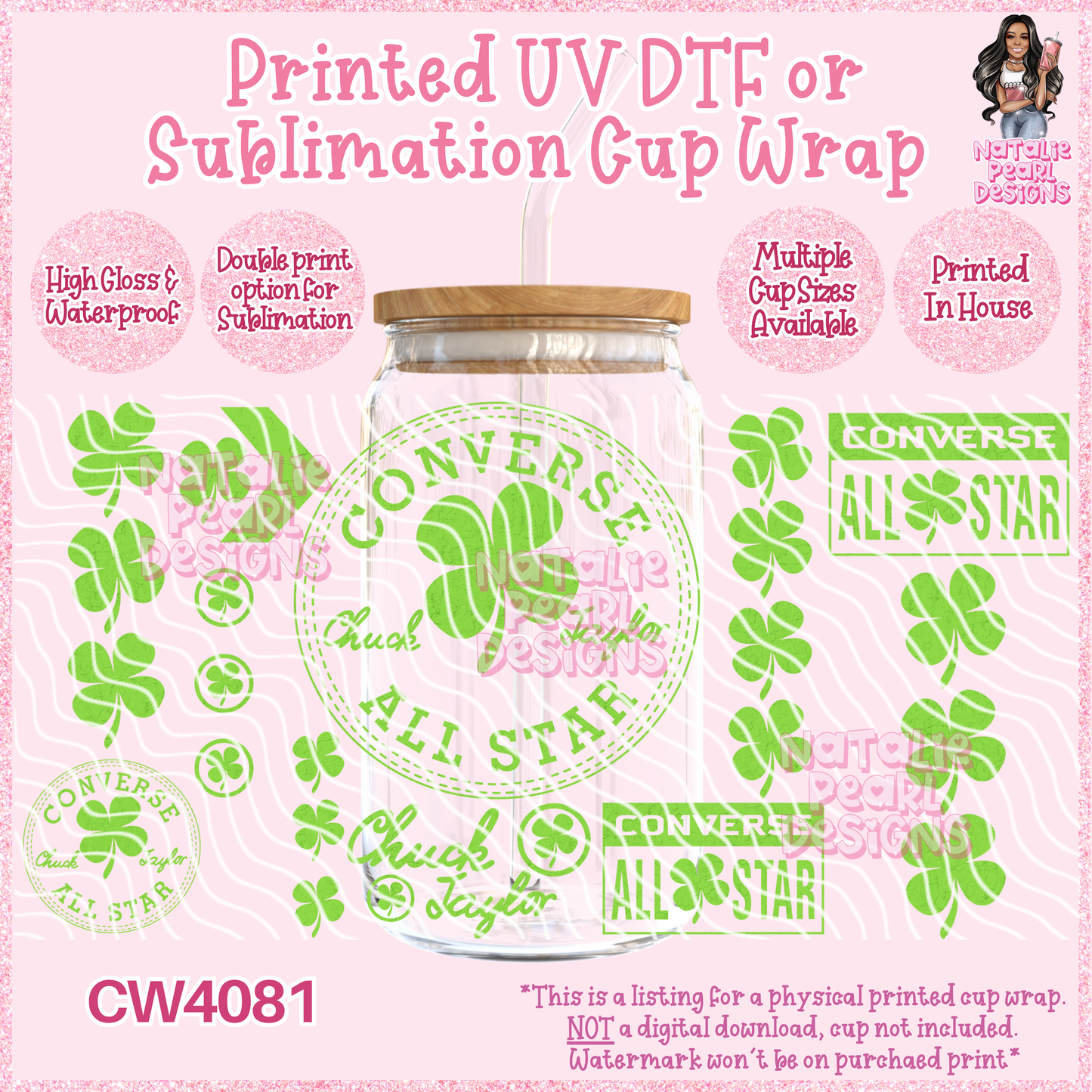 CW4081 UV DTF/SUB Cup Wraps