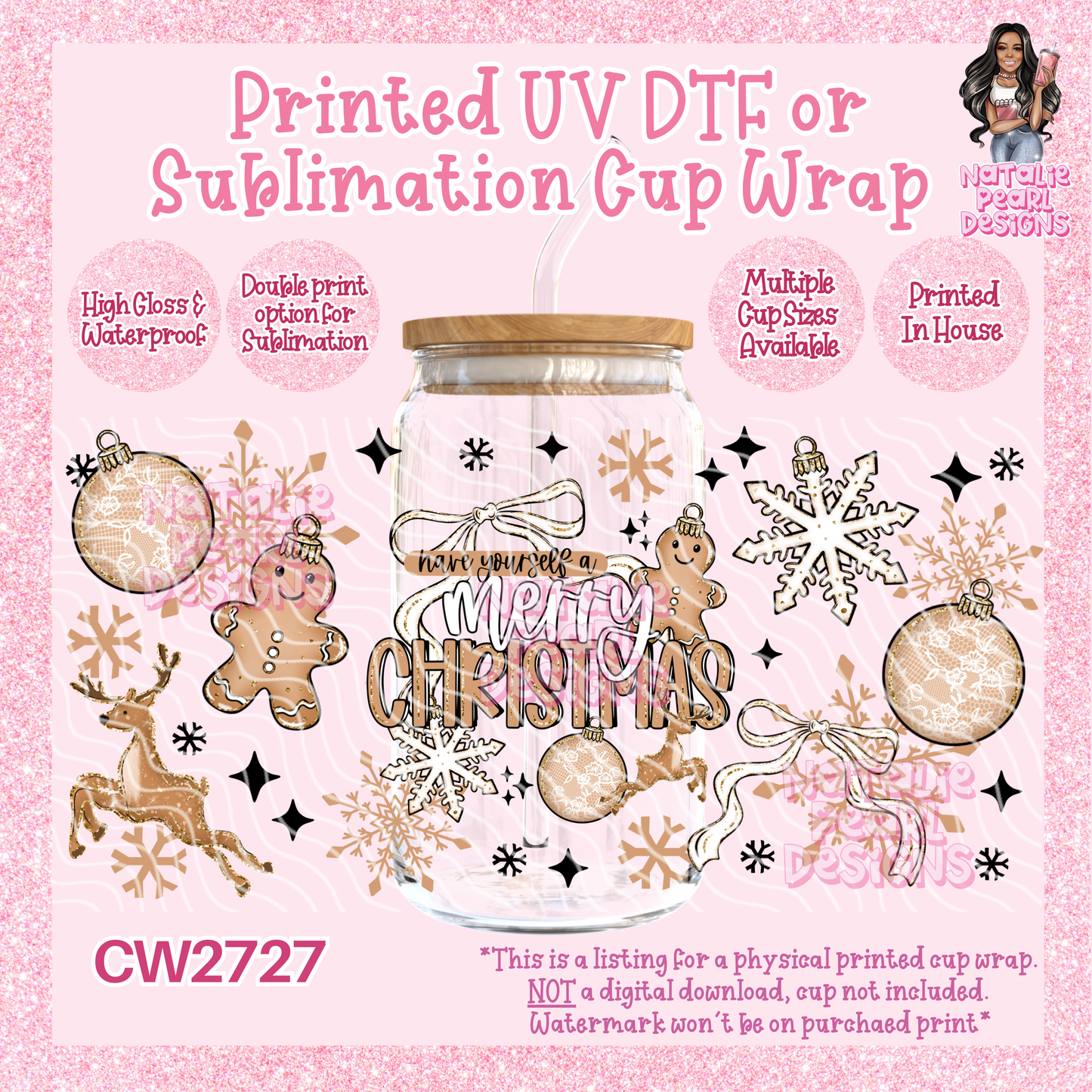 CW2727 UV DTF/SUB Cup Wraps