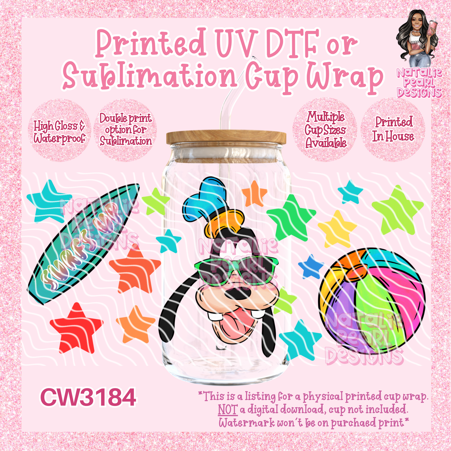 CW3184 UV DTF/SUB Cup Wraps
