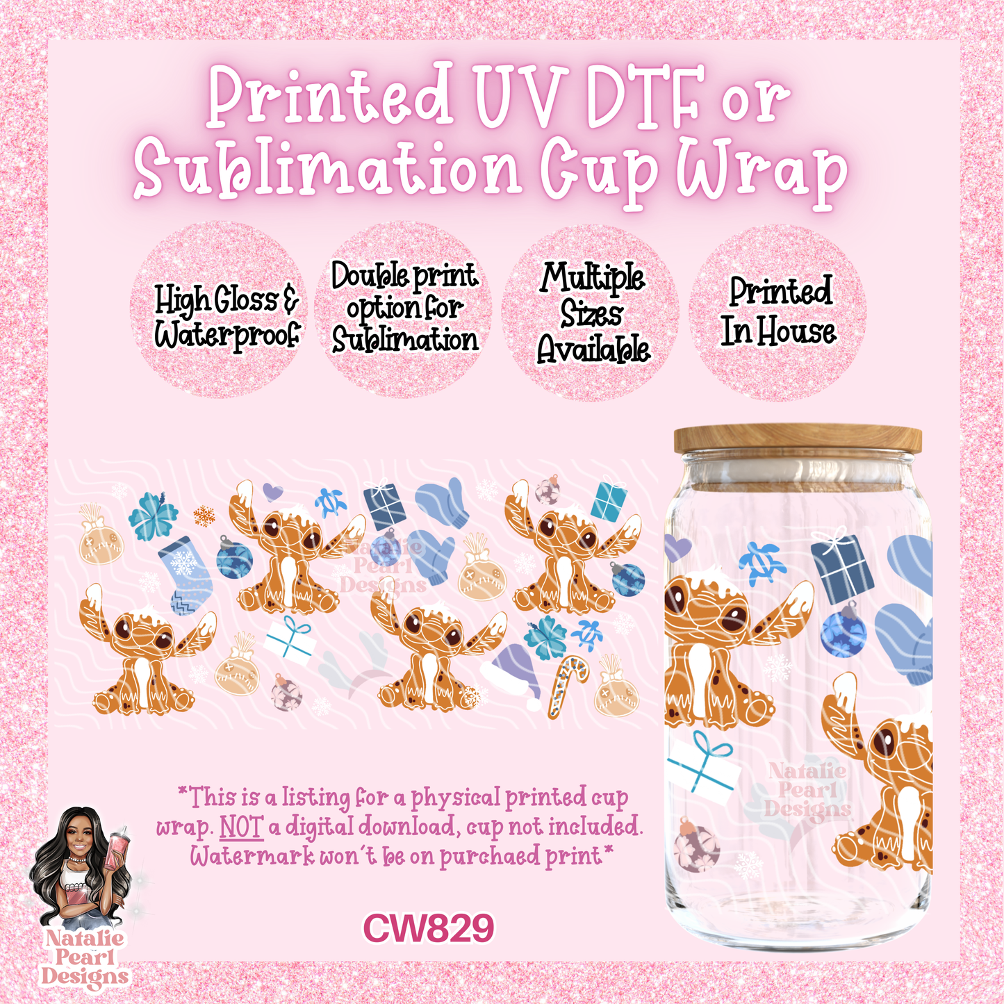 CW829 UV DTF/SUB Cup Wrap