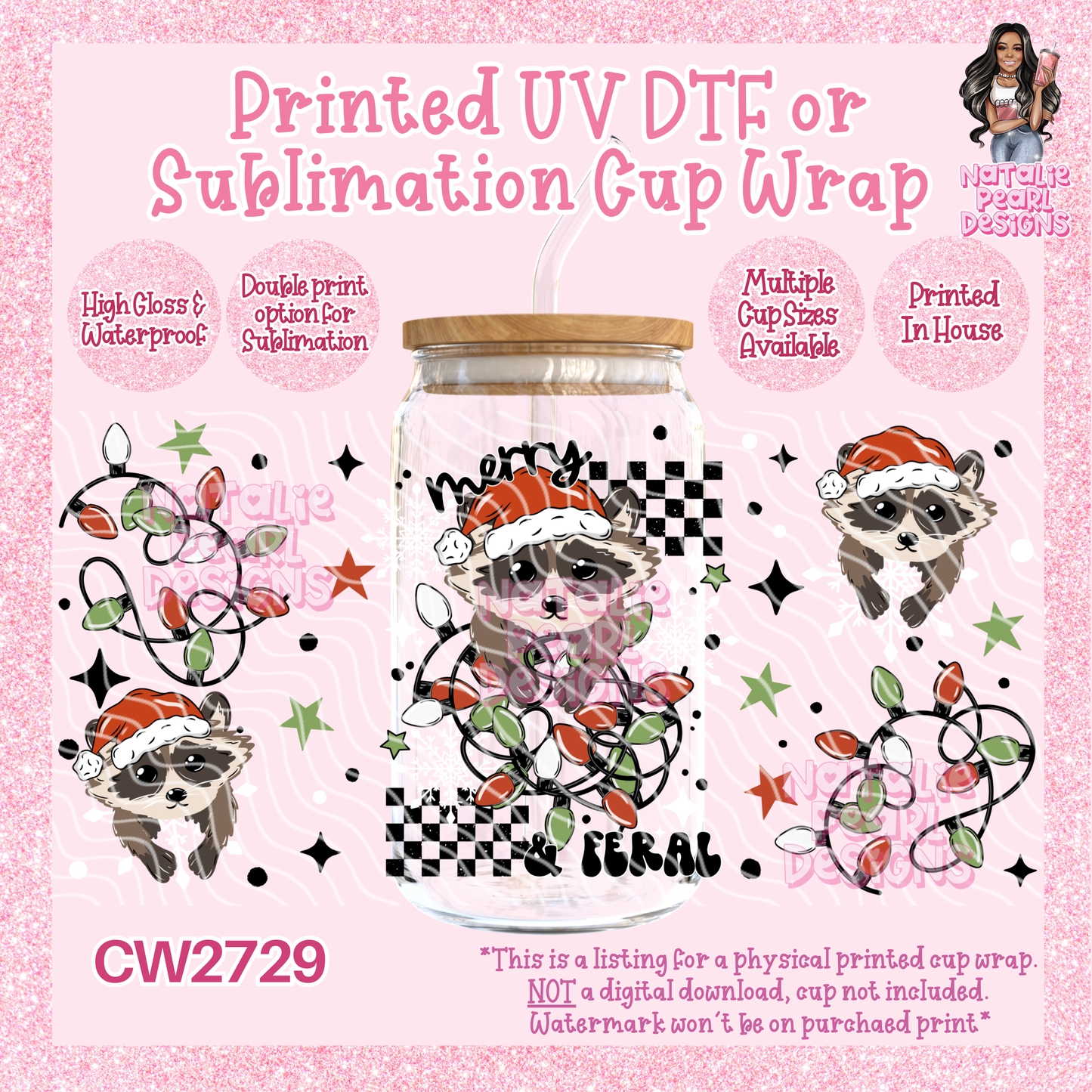 CW2729 UV DTF/SUB Cup Wraps