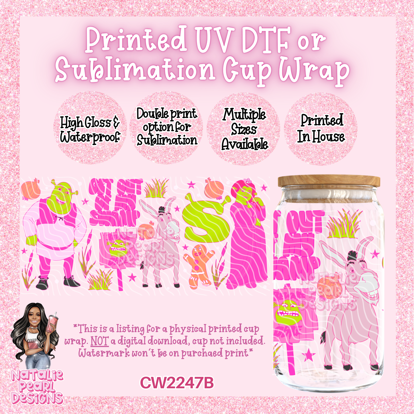 CW2247B UV DTF/SUB Cup Wraps