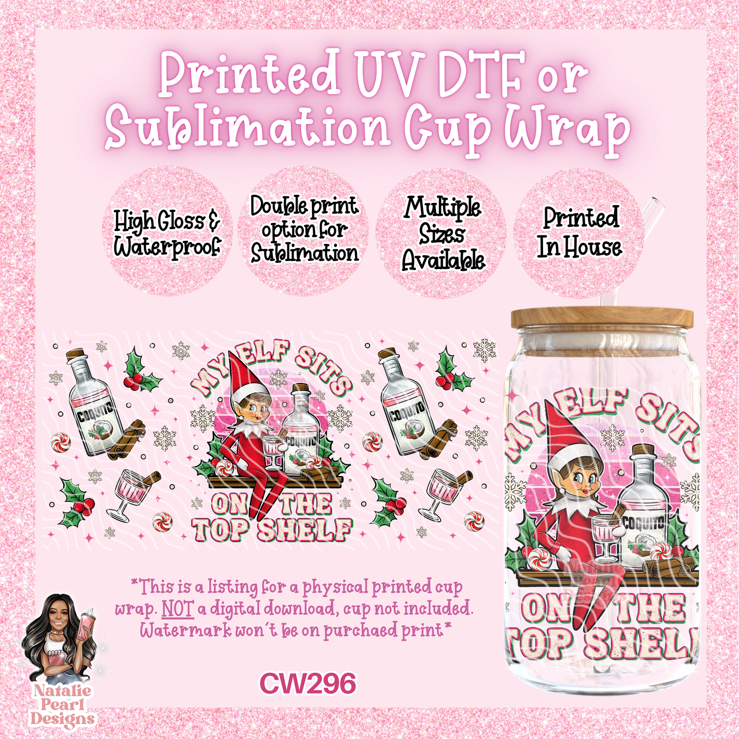 CW296 UV DTF/SUB Cup Wrap