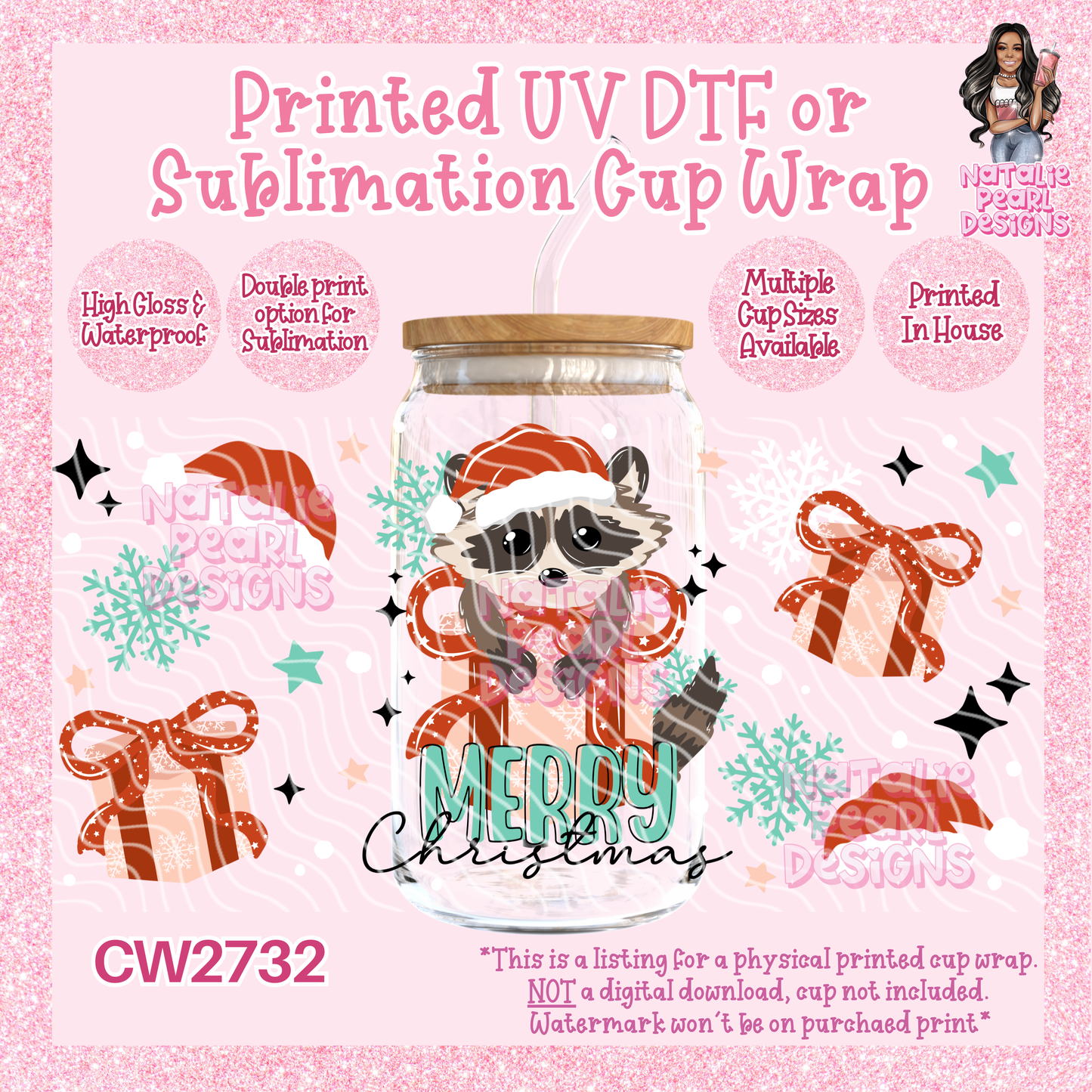 CW2732 UV DTF/SUB Cup Wraps
