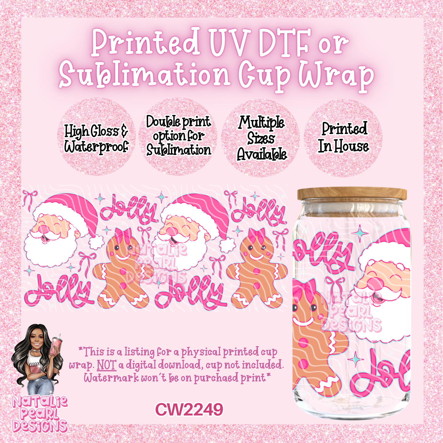 CW2249 UV DTF/SUB Cup Wraps