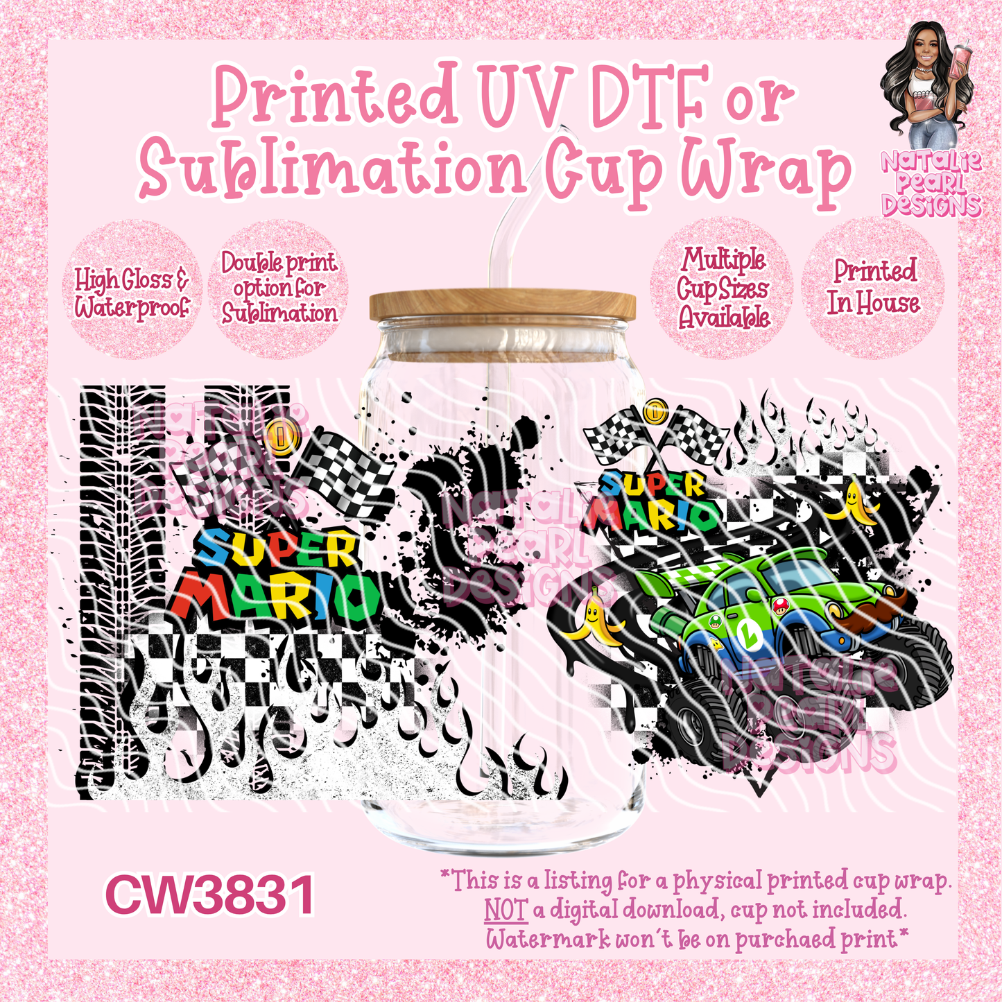 CW3831 UV DTF/SUB Cup Wraps