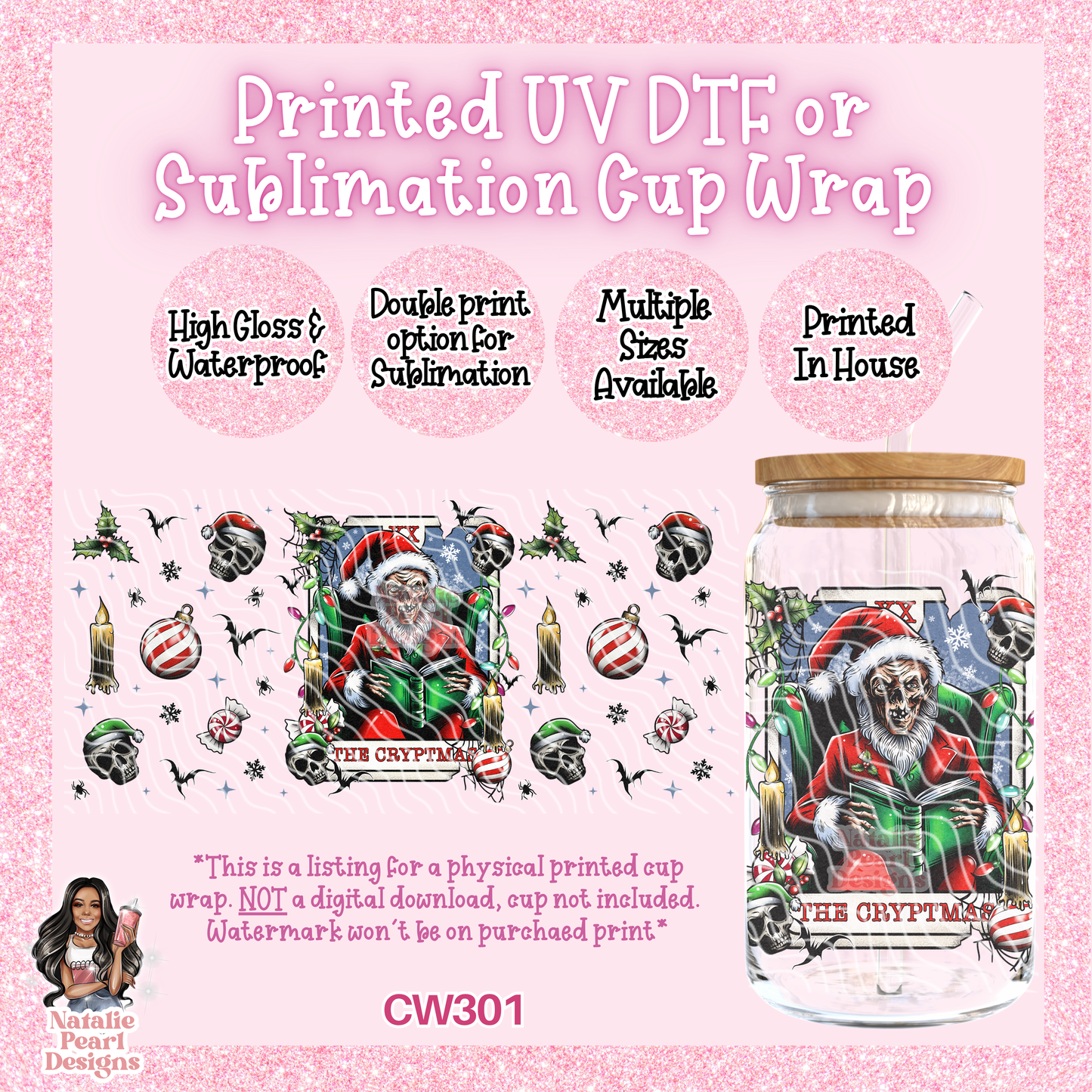 CW301 UV DTF/SUB Cup Wrap