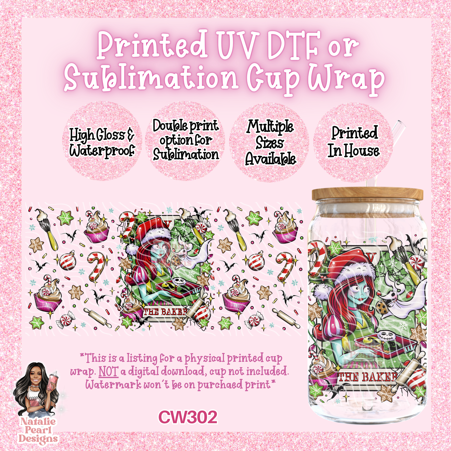 CW302 UV DTF/SUB Cup Wrap