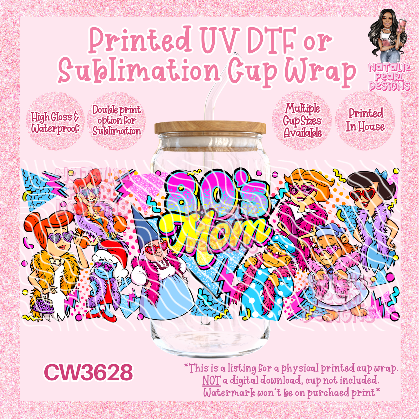 CW3628 UV DTF/SUB Cup Wraps