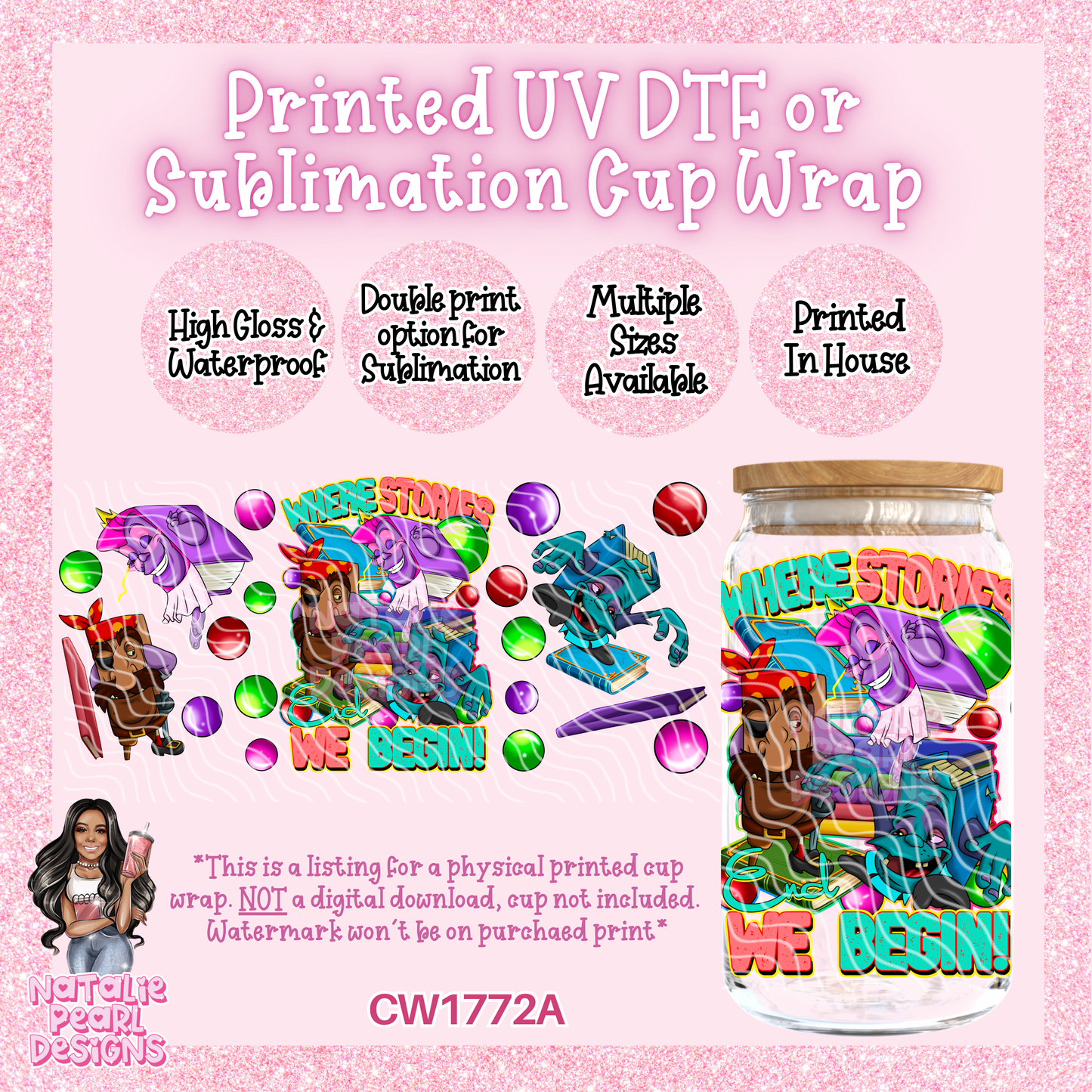 CW1772A UV DTF/SUB Cup Wraps