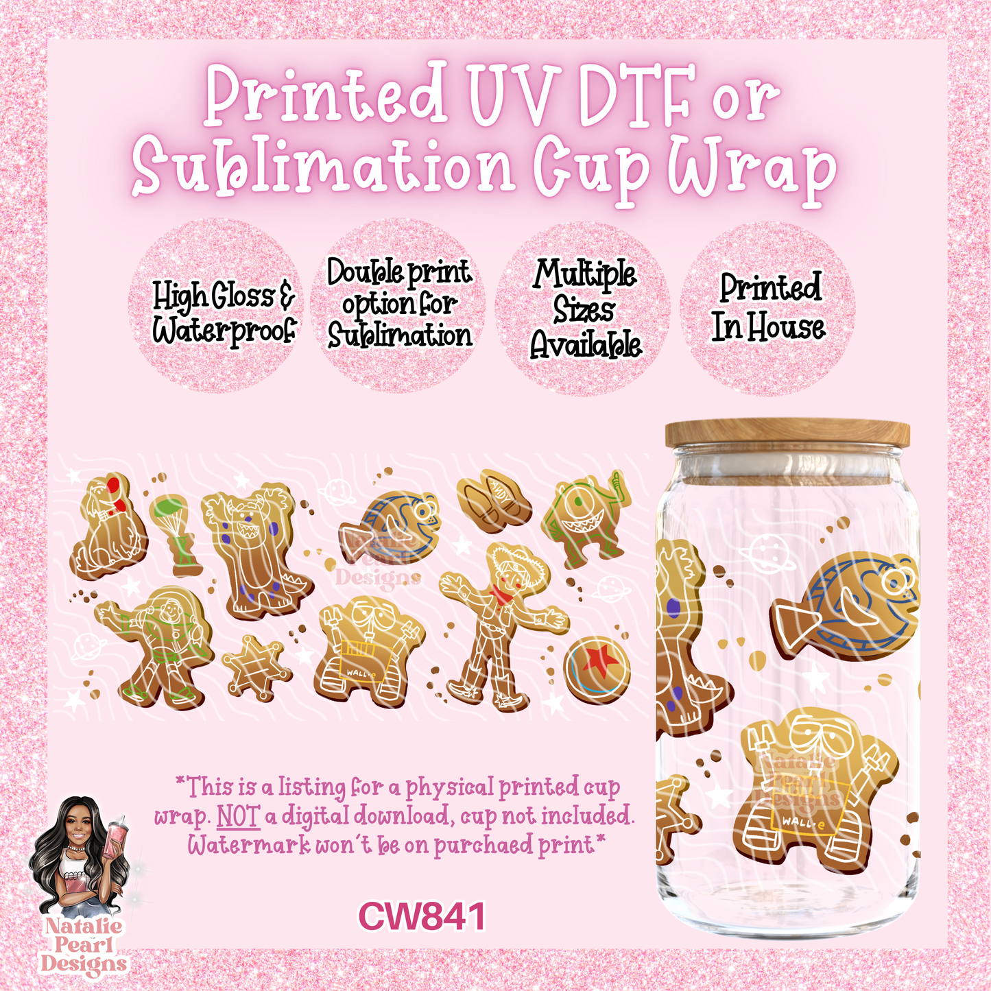 CW841 UV DTF/SUB Cup Wrap