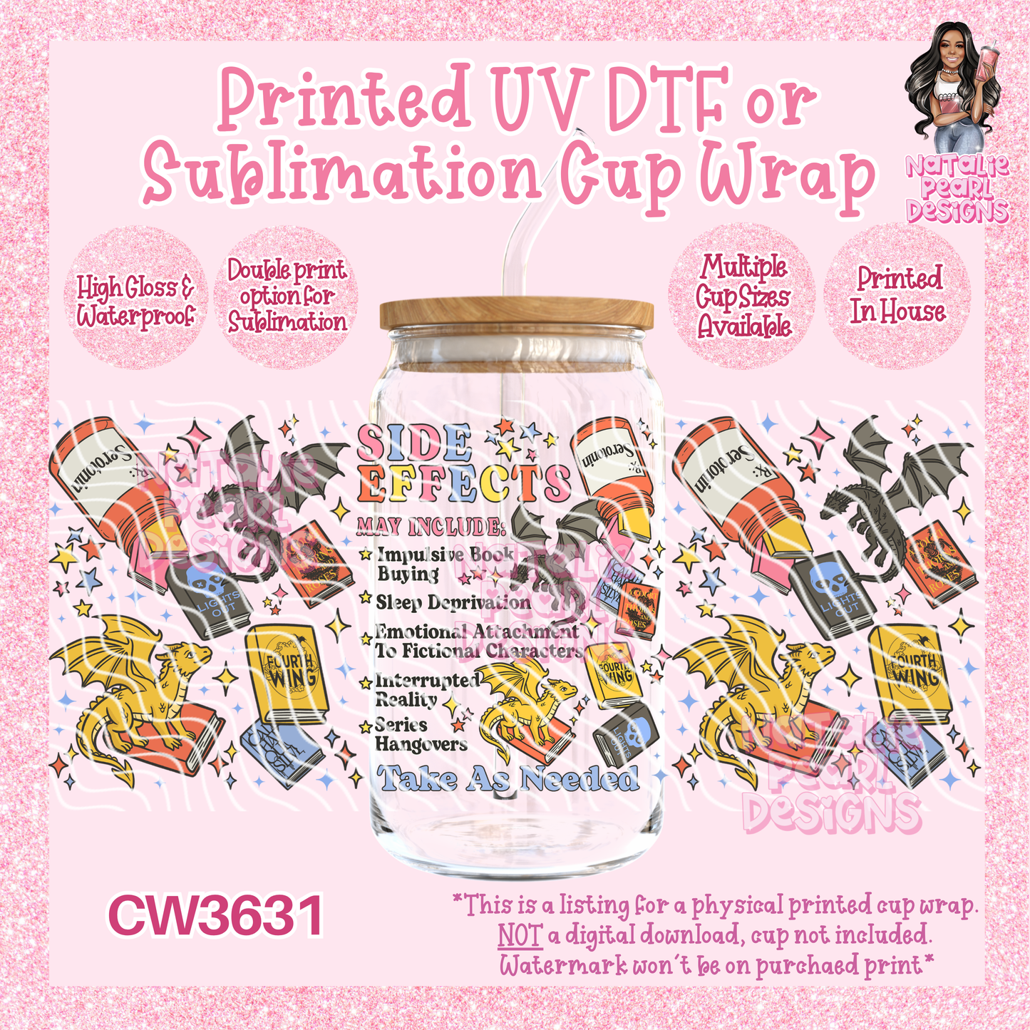 CW3631 UV DTF/SUB Cup Wraps