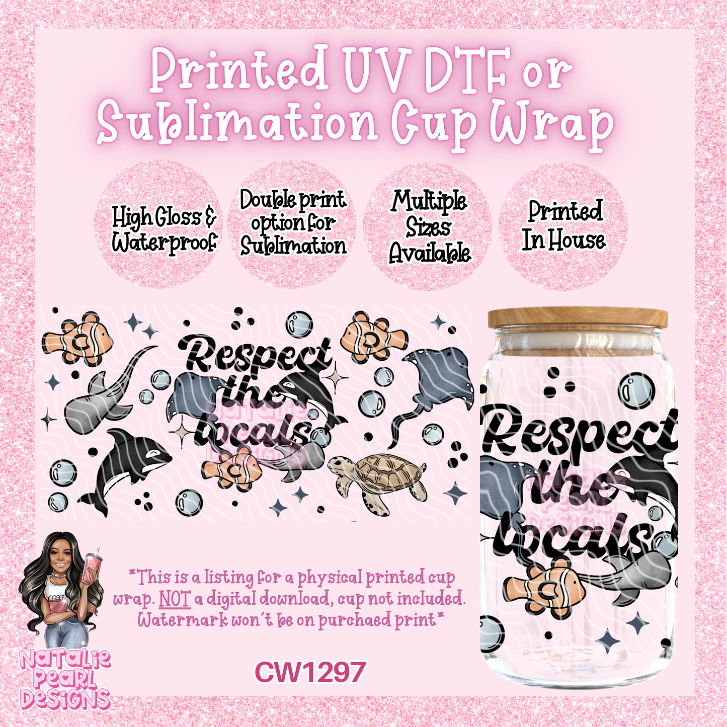 CW1297 UV DTF/SUB Cup Wrap