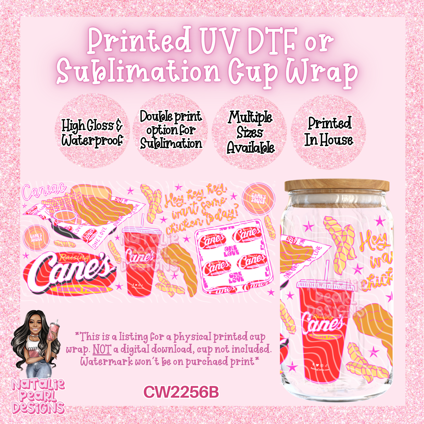 CW2256B UV DTF/SUB Cup Wraps
