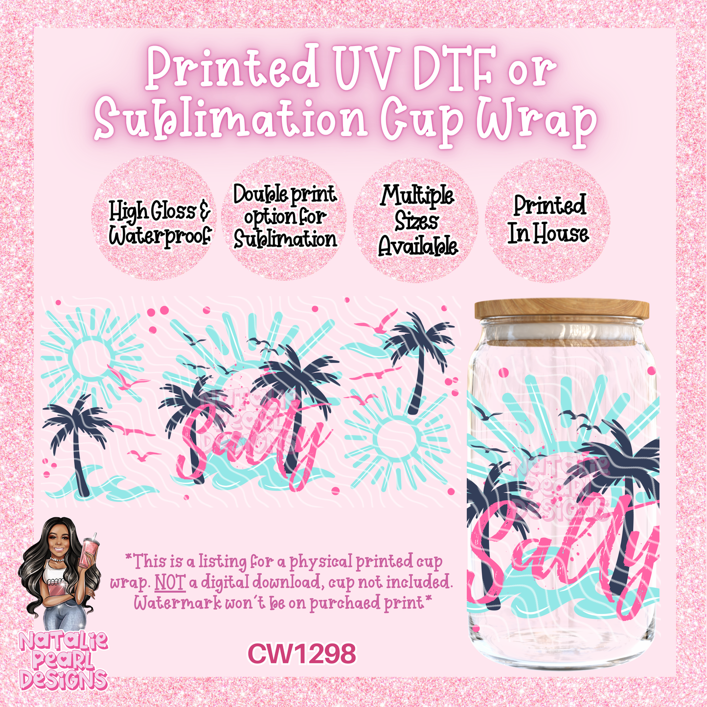 CW1298 UV DTF/SUB Cup Wrap